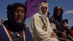 Anthony Quinn, Peter O'Toole, si Omar Sharif in Lawrence of Arabia (1962)