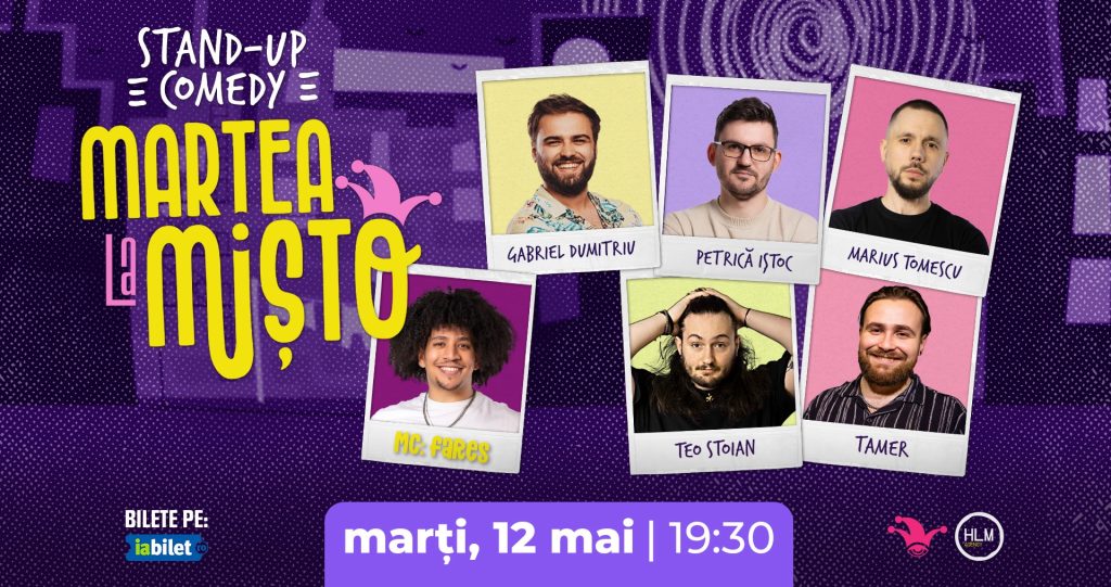 Marțea la Mișto cu Gabriel Dumitriu, Petrică Iștoc, Teo Stoian, Marius Tomescu și Tamer @ The Fool