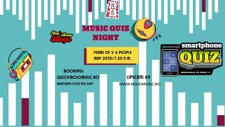 Music Speed Quiz with Sing-Along Bingo @ Mojo