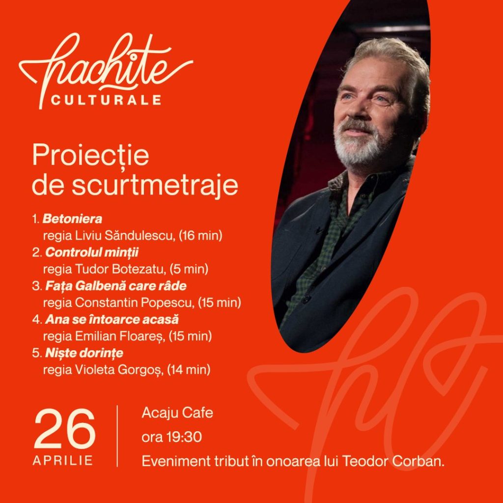 Proiecție de Scurtmetraje cu Teodor Corban @ Acaju