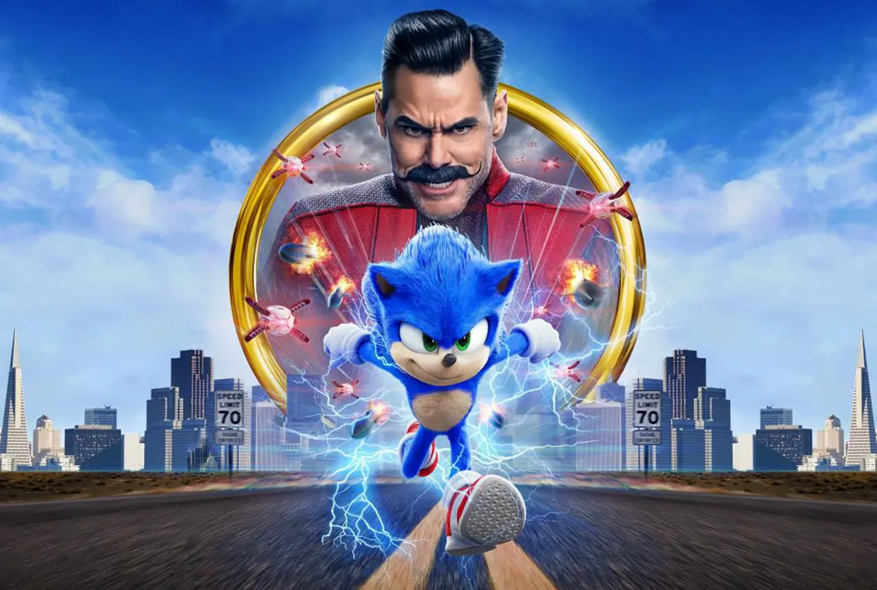 jocuri video pe marile ecrane - sonic the hedgedog 2020