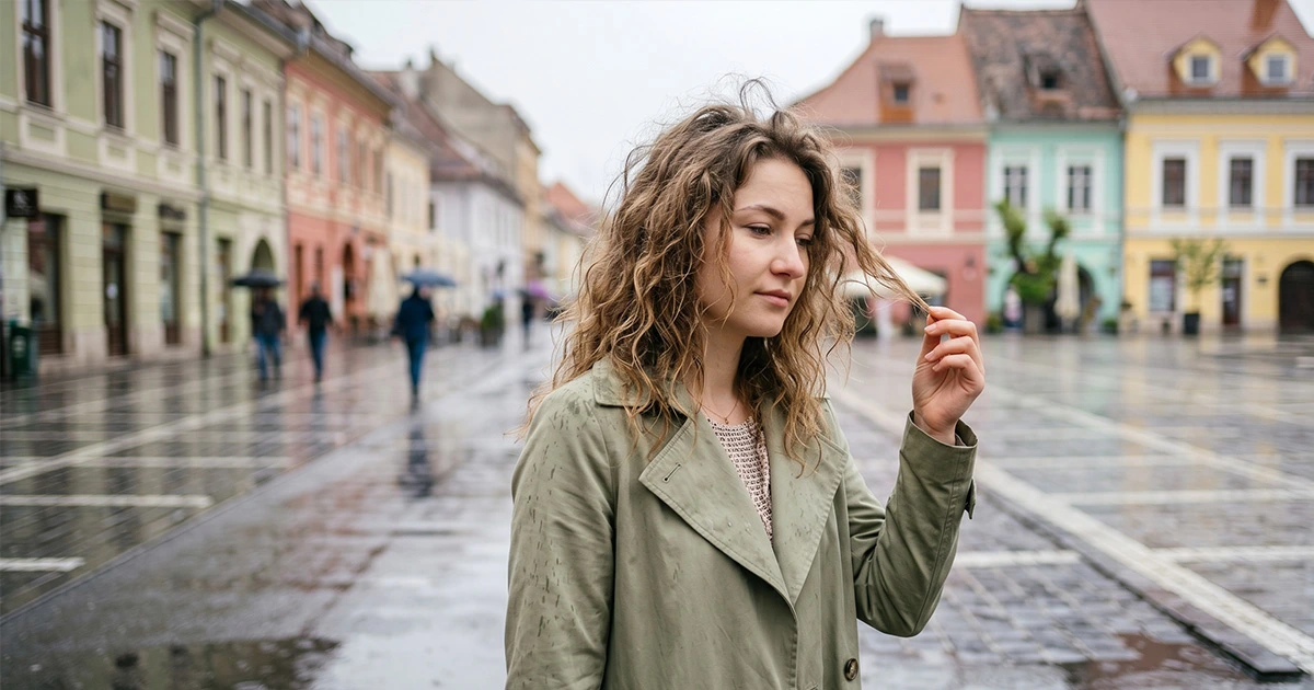 Par pufos si incretit din cauza umiditatii in zilele ploioase de primavara &mdash; problema frecventa discutata la salon