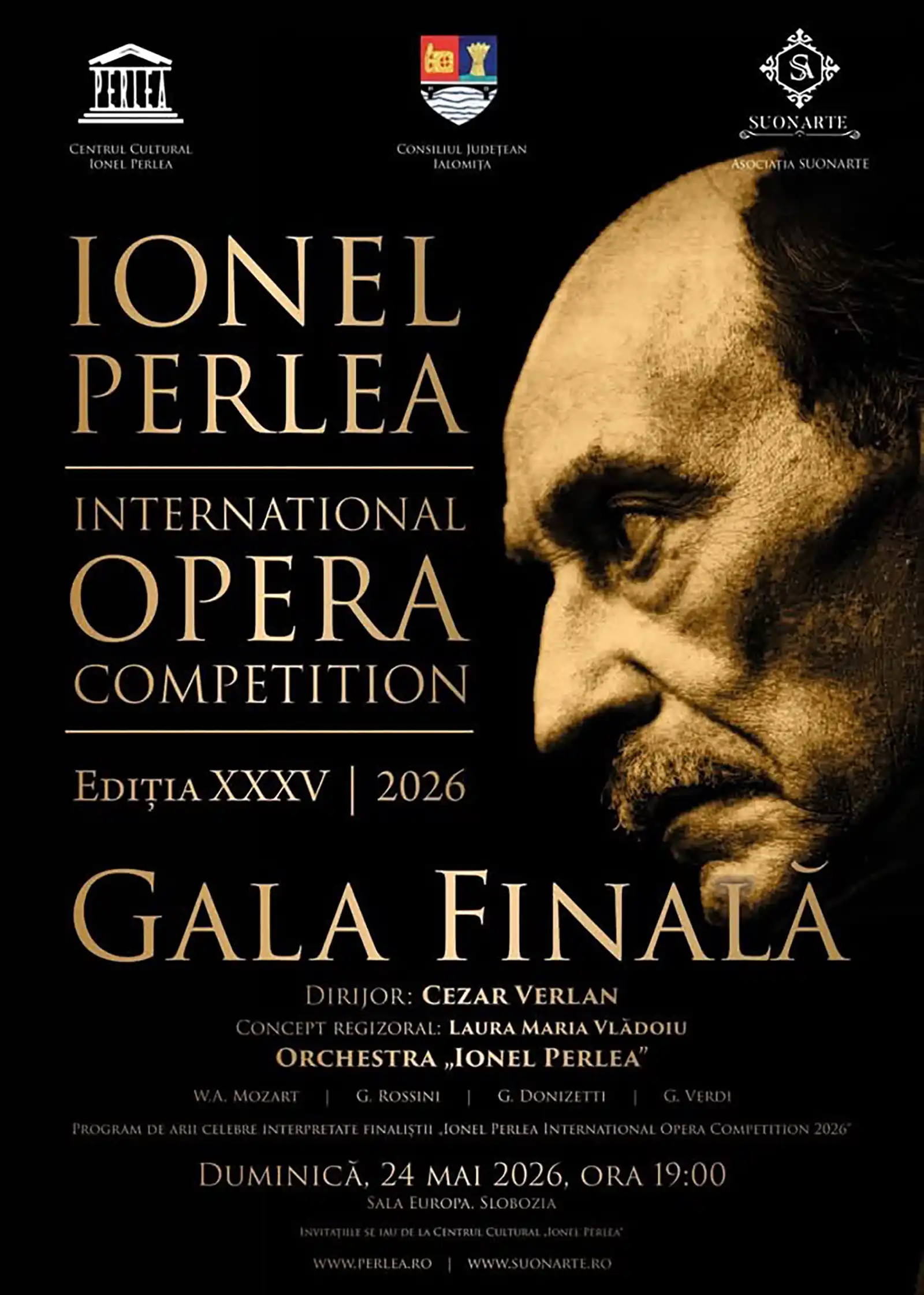 Concursul Internațional de Canto Ionel Perlea - ediţia 35, &icirc;ncepe pe 22 mai