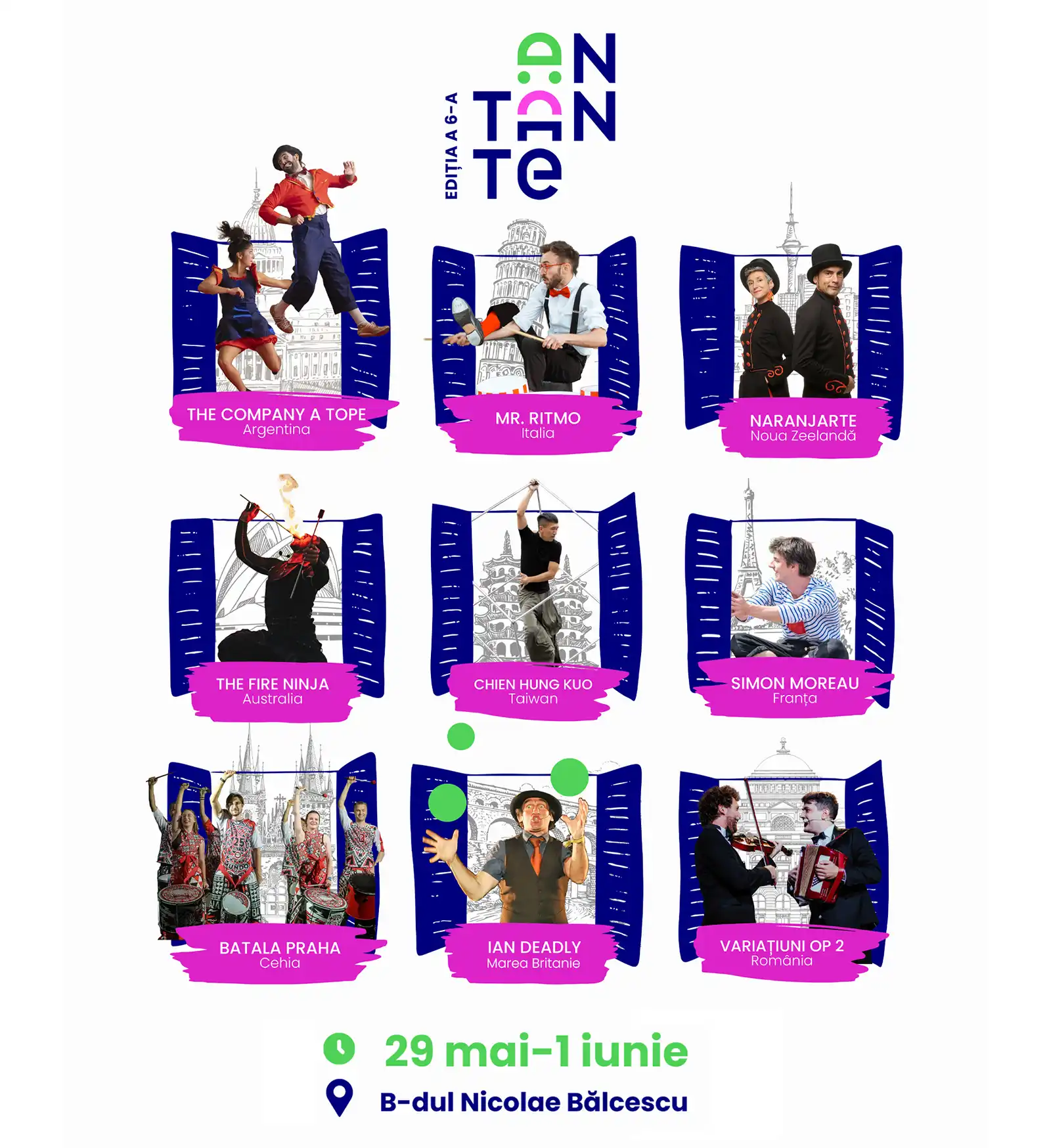 AnTanTe &ndash; Festivalul Internațional de Artă Stradală revine la Buzău &icirc;ntre 29 mai și 1 iunie, cu cea de-a VI-a ediție