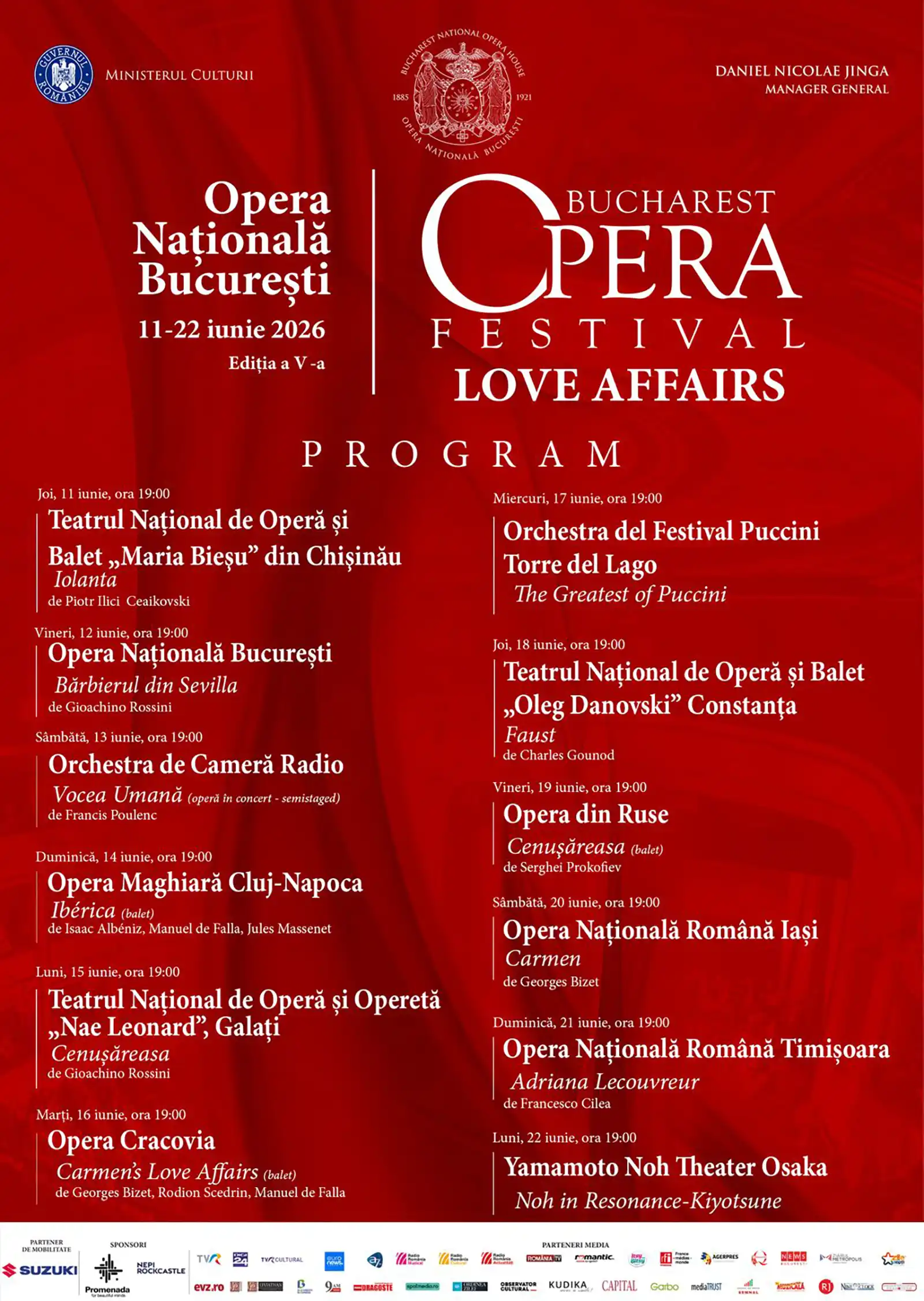LOVE AFFAIRS pe scena Bucharest Opera Festival 2026