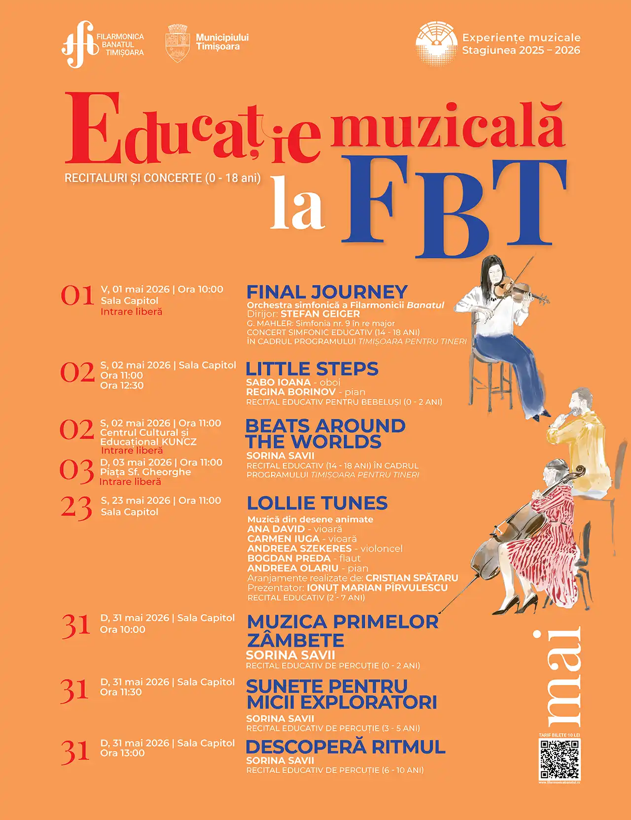 O lună dedicată copiilor și tinerilor, &icirc;n cadrul ediției aniversare a Festivalului Internațional&nbsp;&bdquo;Timișoara Muzicală&rdquo;