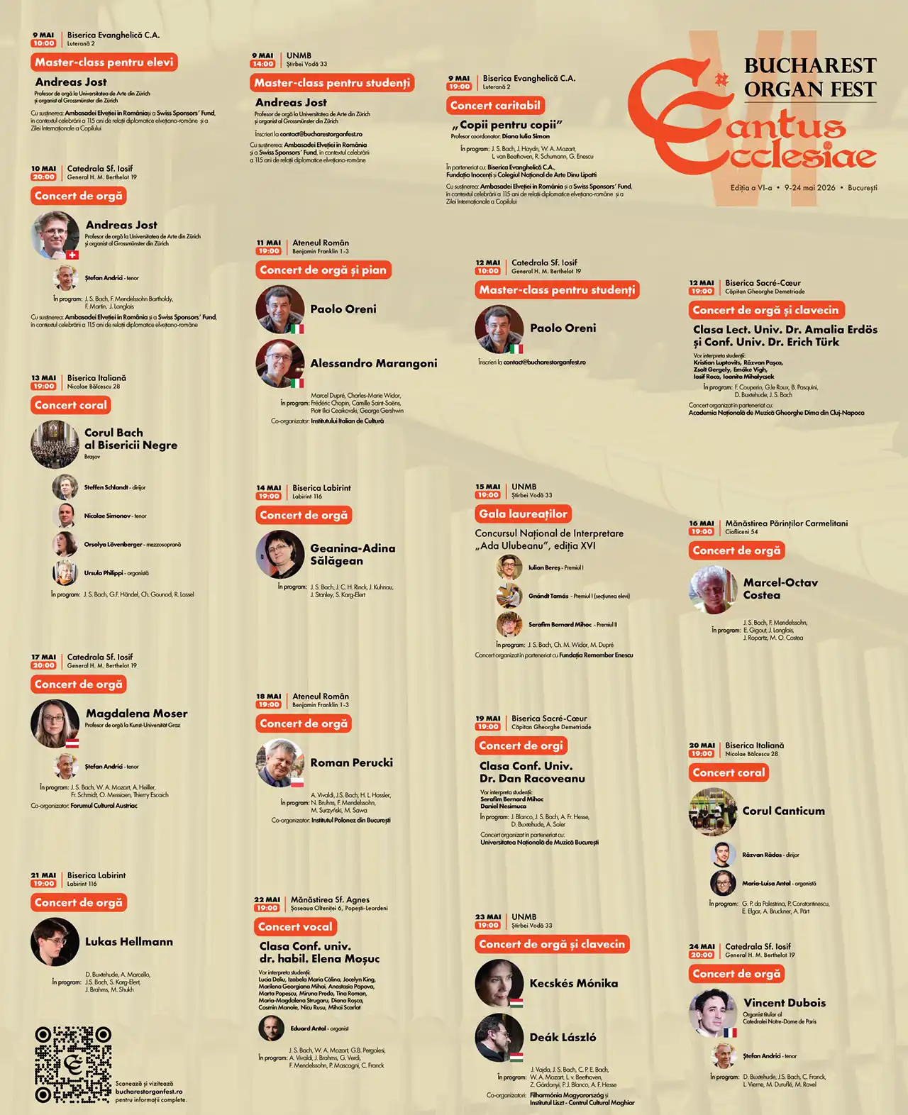 Bucharest Organ Fest Cantus Ecclesiae 2026