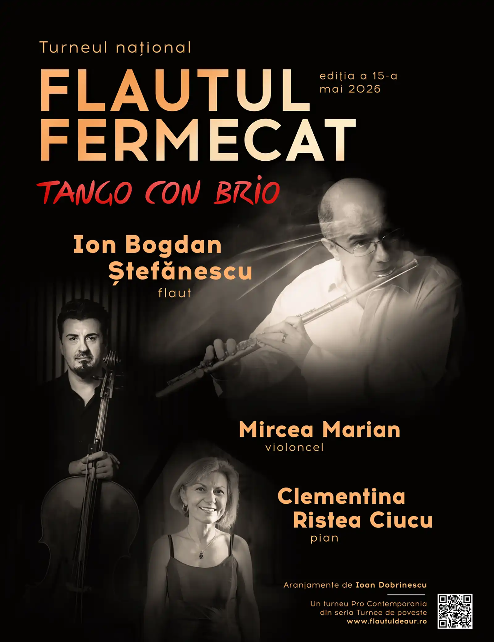 Flautul fermecat, Borges și marile tangouri ale lumii, pe scena Ateneului Român, pe 20 mai