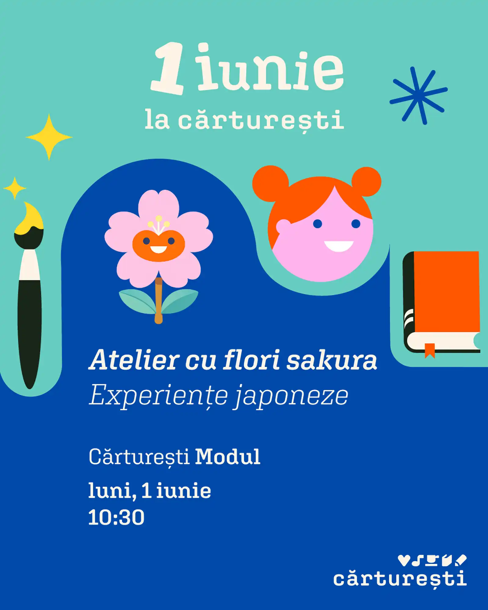 1 Iunie la Cărturești: activități pentru mici și mari