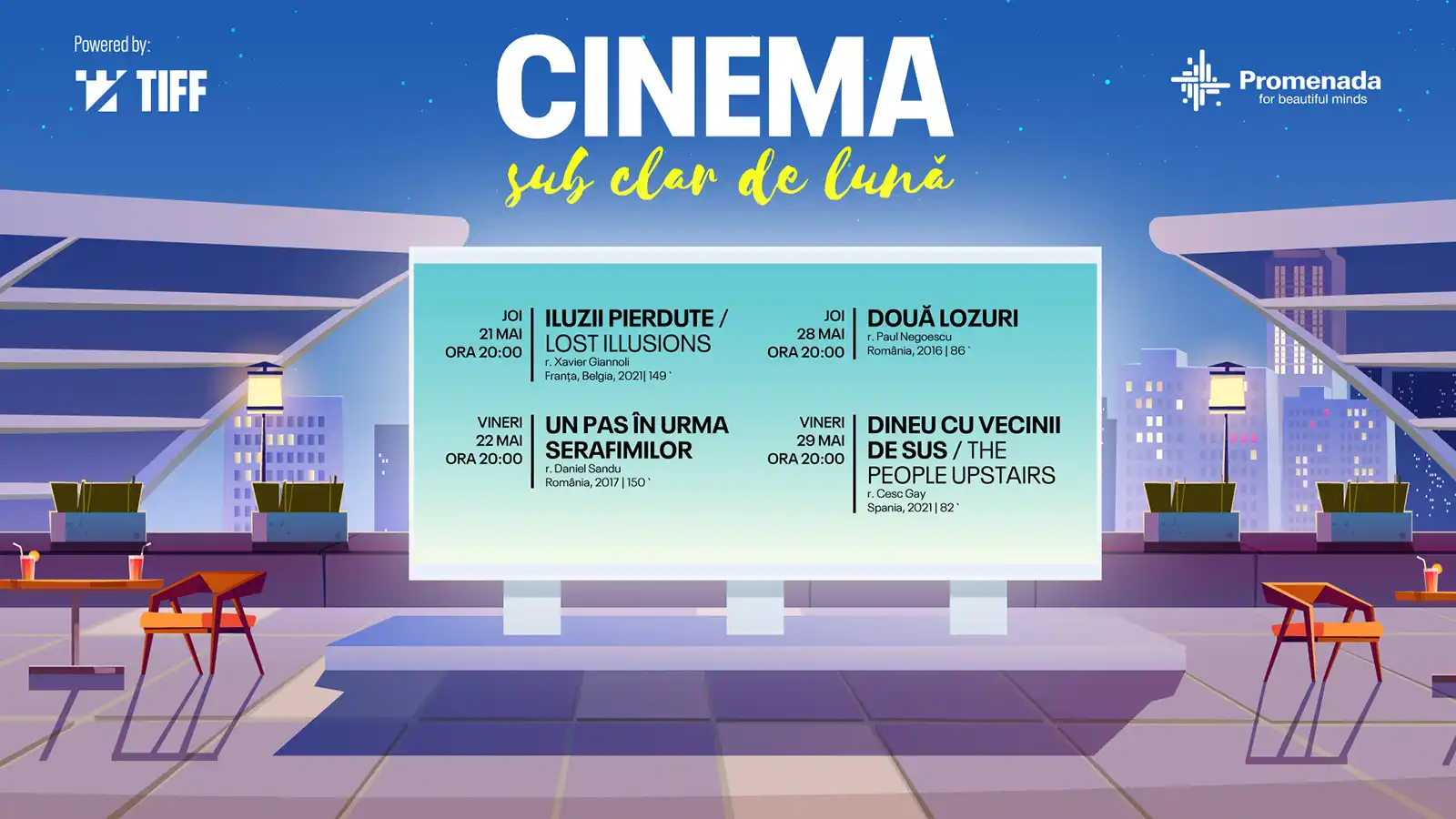 TIFF readuce Cinema sub clar de lună, la Promenada Mall