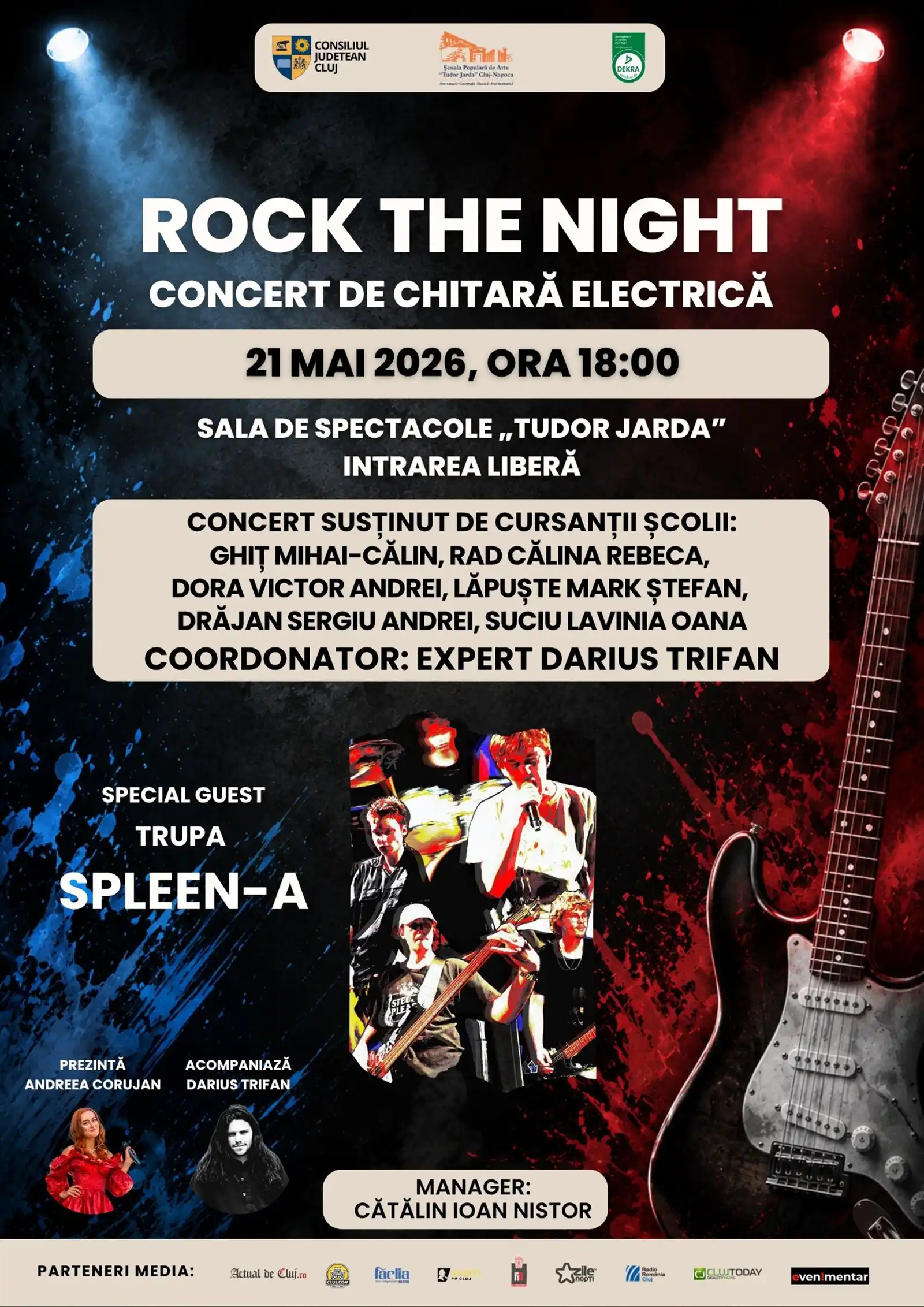 Concert de chitară electrică „Rock the Night”