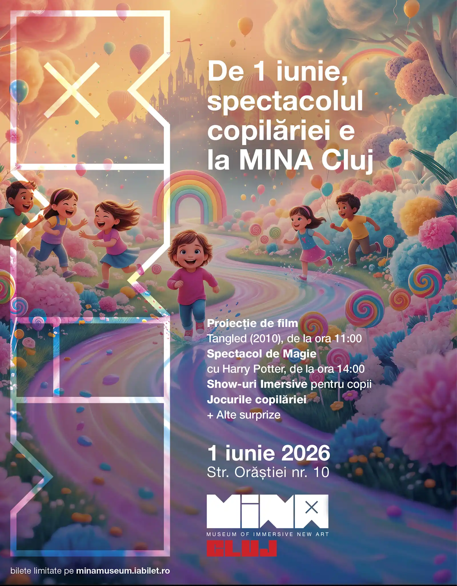 MINA sărbătorește Ziua Copilului: 1 iunie aduce experiențe inedite pentru cei mici