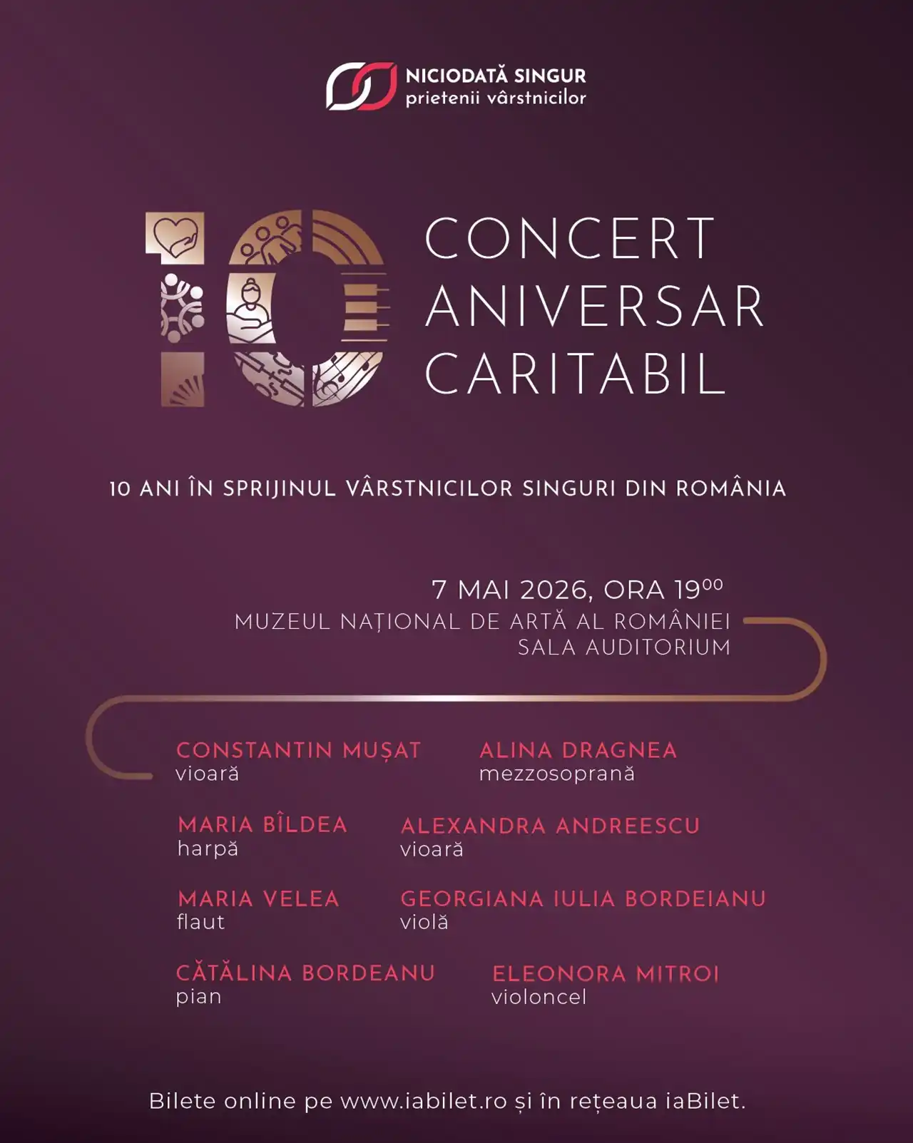 Concert clasic în sprijinul vârstnicilor singuri din România – peste 300.000 trăiesc în izolare