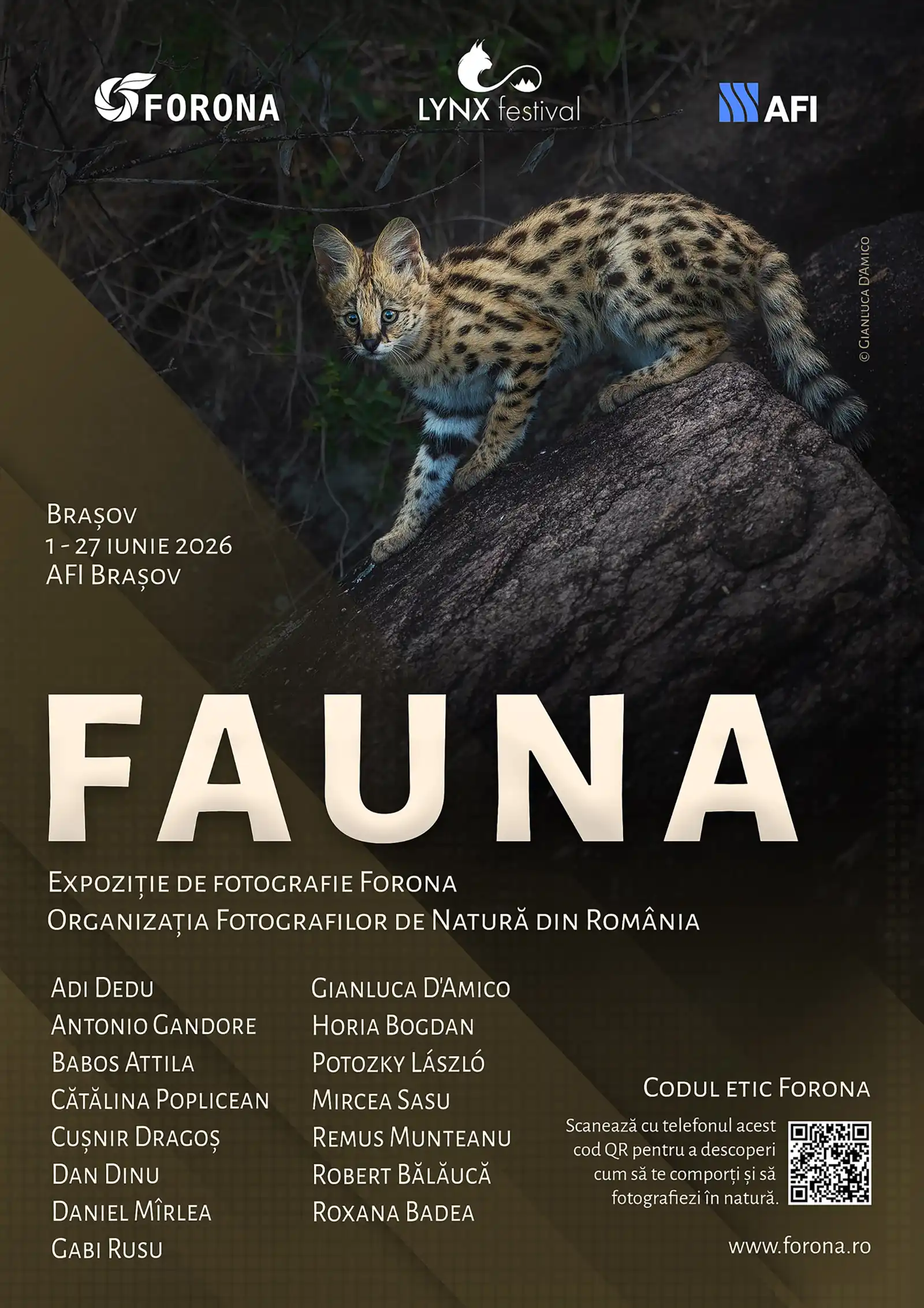 afisul expozitiei FAUNA