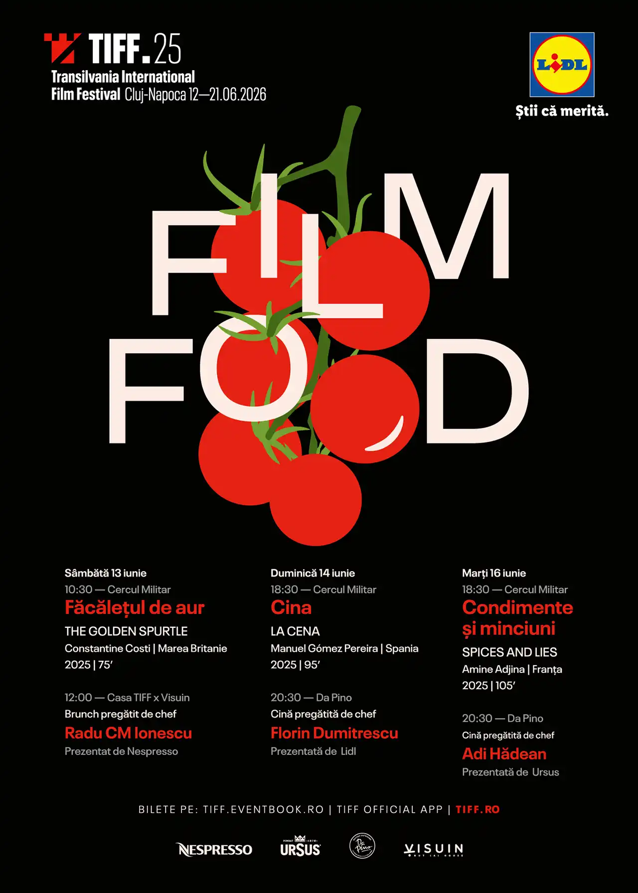 Film Food la TIFF.25: cinema și gastronomie &icirc;n trei proiecții speciale