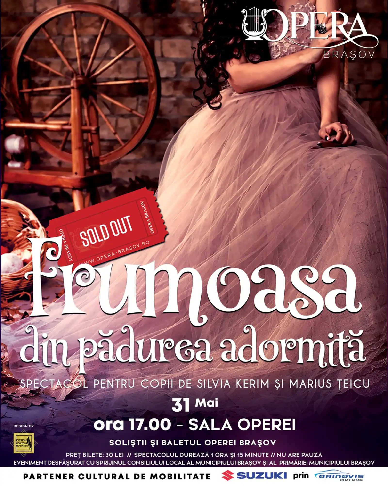 Concert de romanțe și spectacol pentru copii, la Opera Brașov