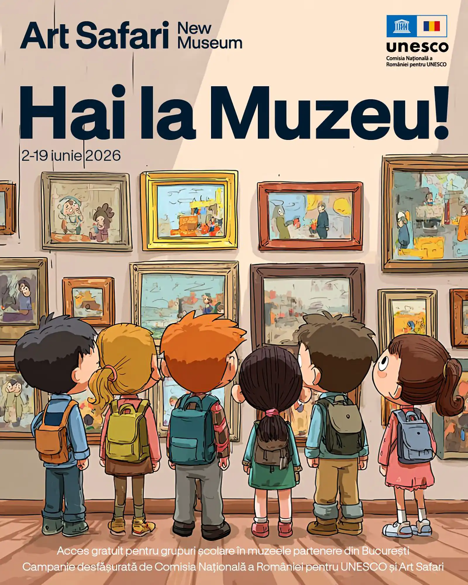 Art Safari New Museum și Comisia Națională pentru UNESCO din Rom&acirc;nia lansează campania &bdquo;Hai la Muzeu!&rdquo;