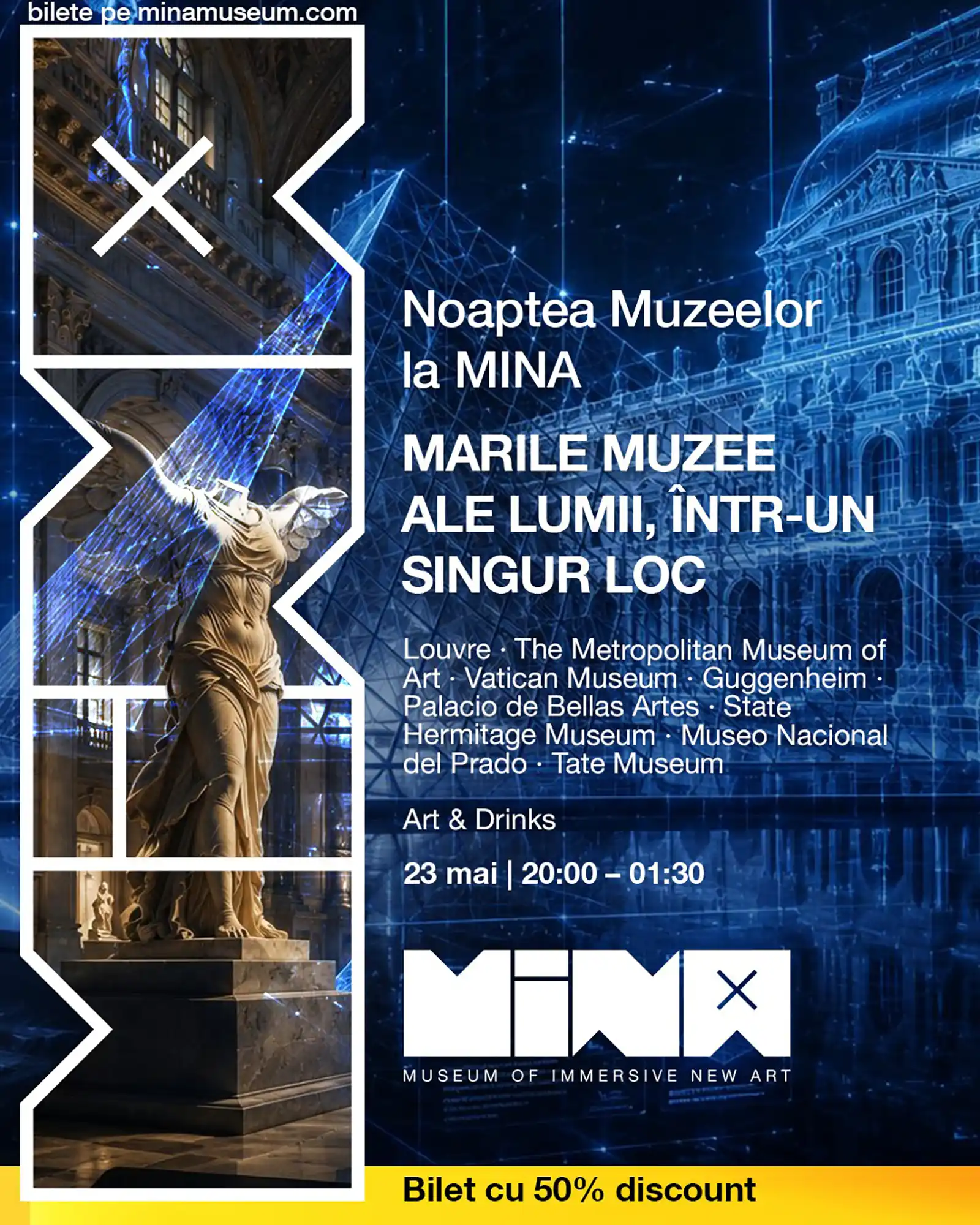 Noaptea Muzeelor la MINA: Marile muzee ale lumii, intr-un singur loc
