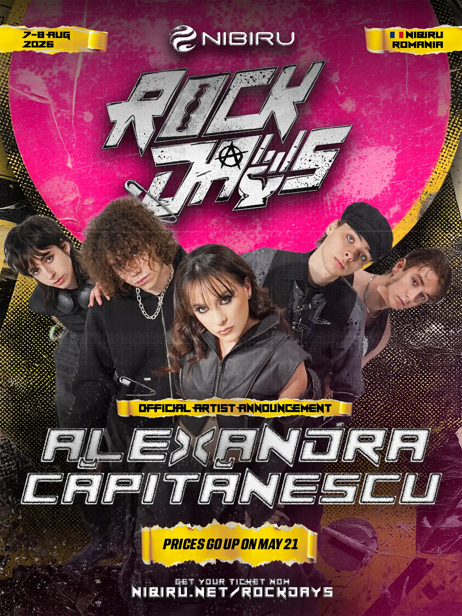 Alexandra Căpitănescu, direct de pe scena Eurovision pe scena ROCK DAYS la NIBIRU