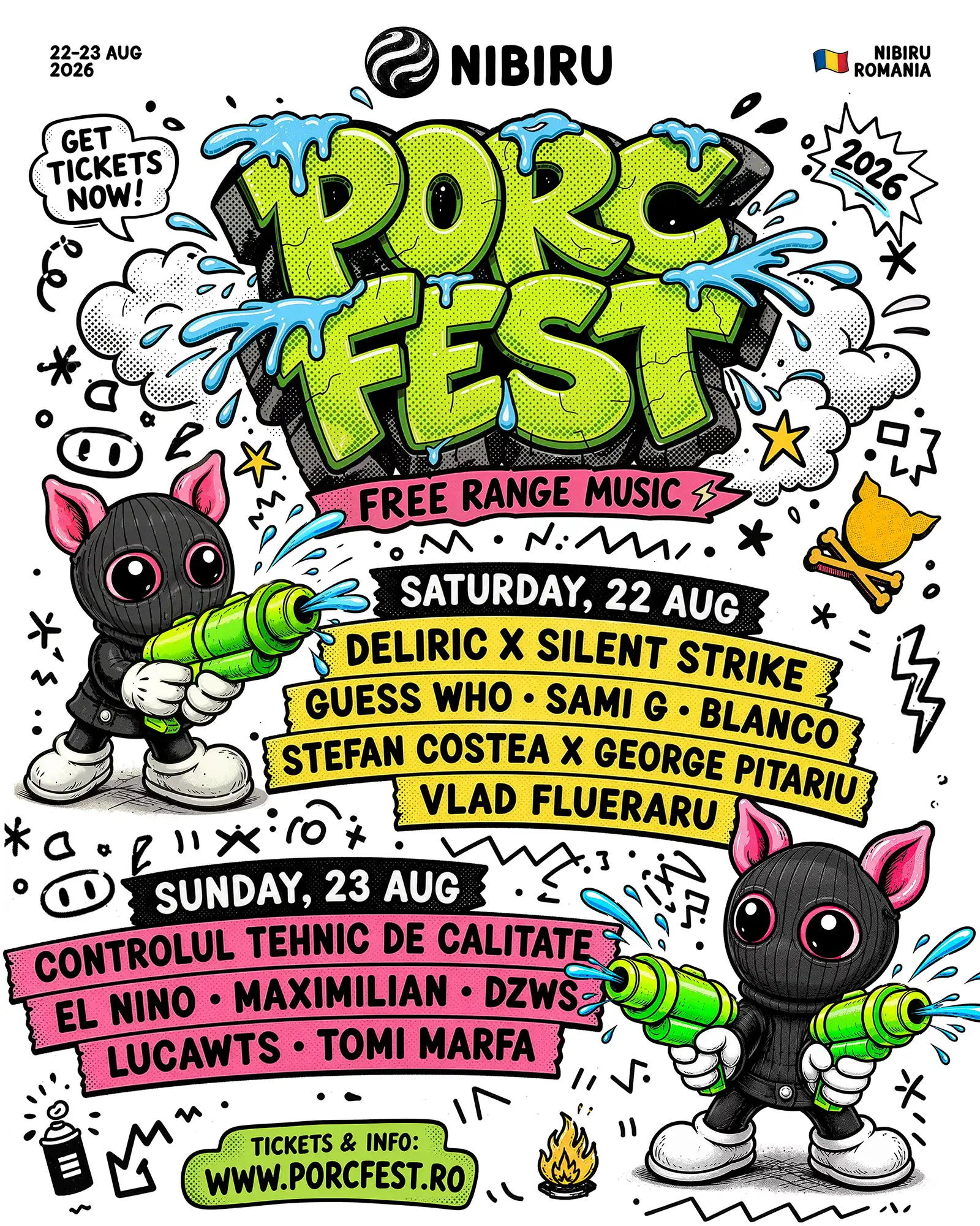 NIBIRU anunță PORC FEST, un weekend dedicat culturii hip hop, muzicii și comunității underground