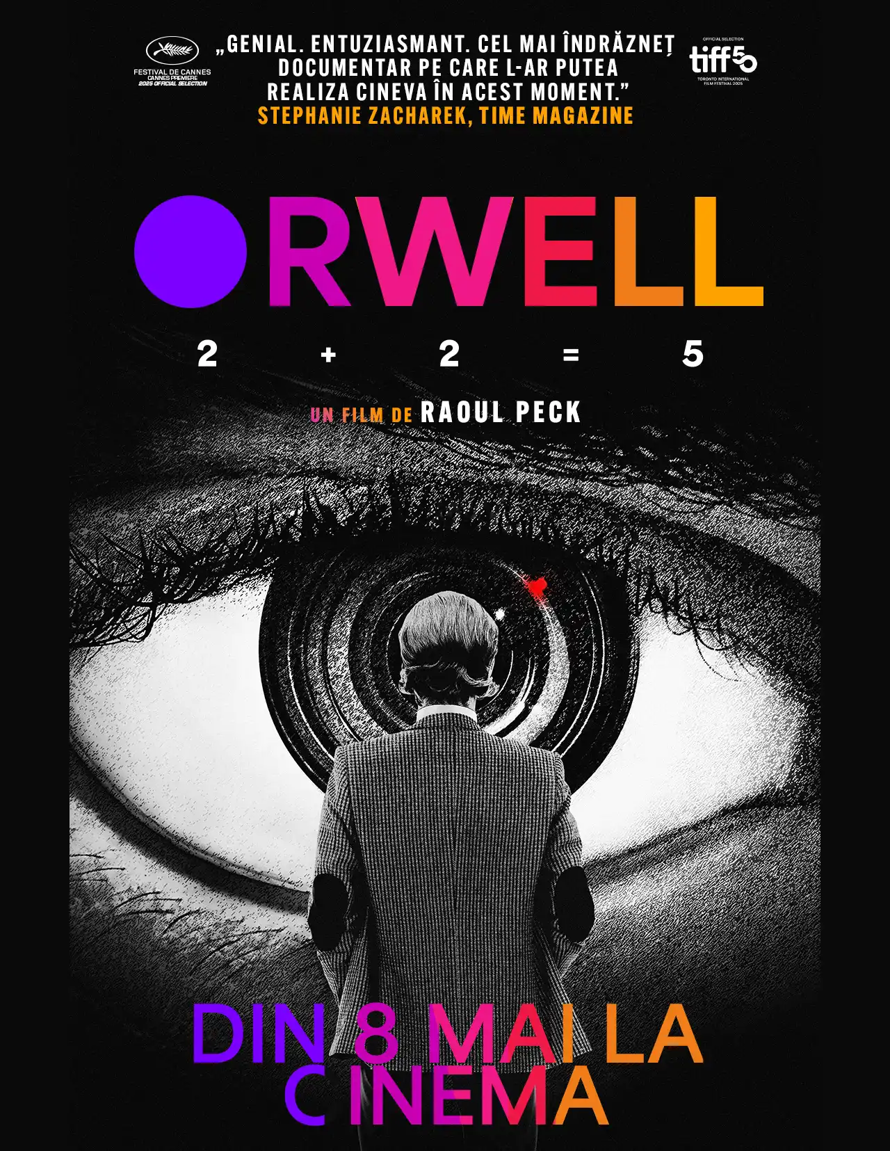 &bdquo;Orwell: 2+2=5&rdquo;, documentarul lui Raoul Peck despre manipularea realității, din acest weekend &icirc;n cinematografe