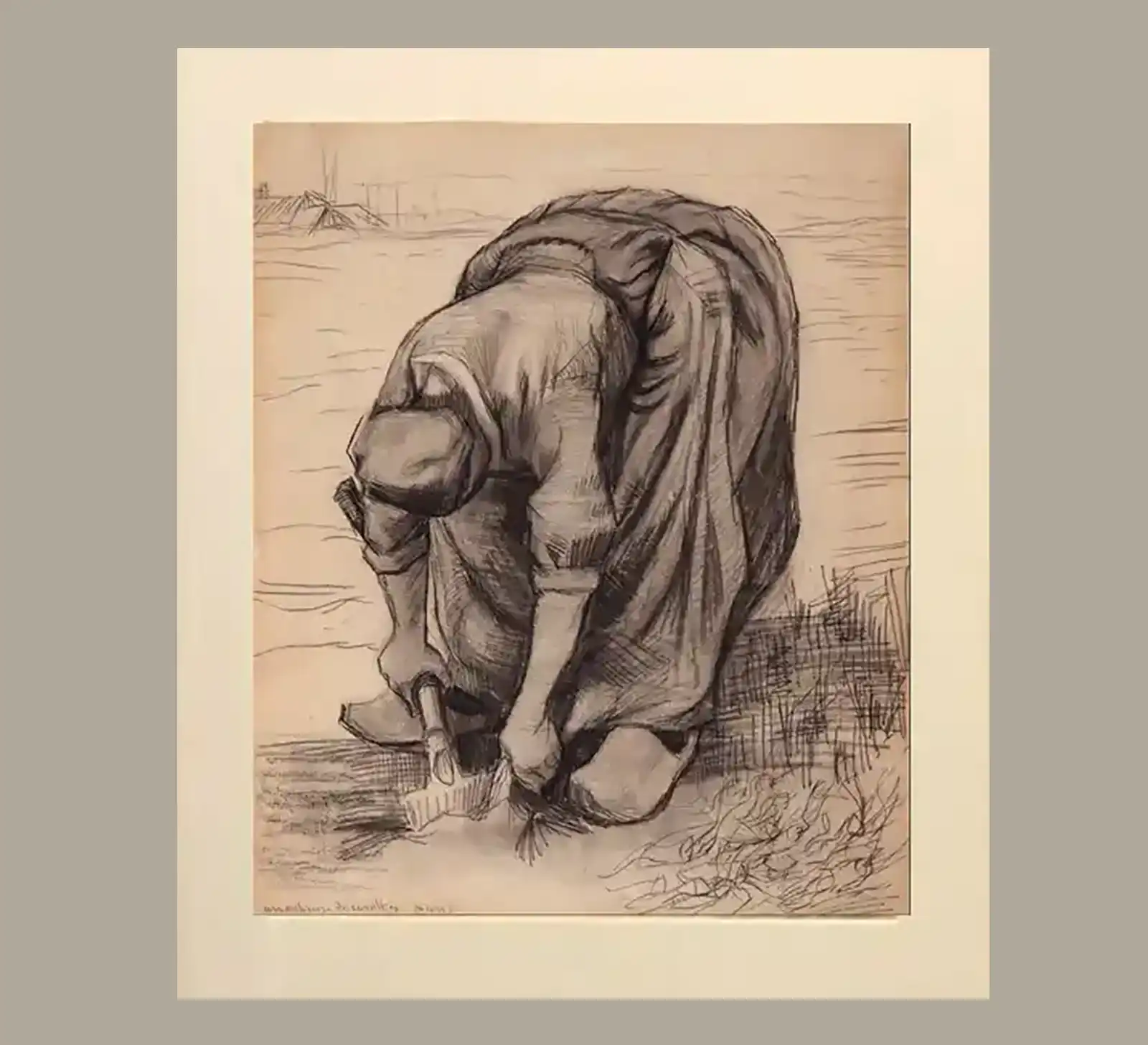 pOZĂ Culegatoare de morcovi - Van Gogh - muzeul colectiilor de arta