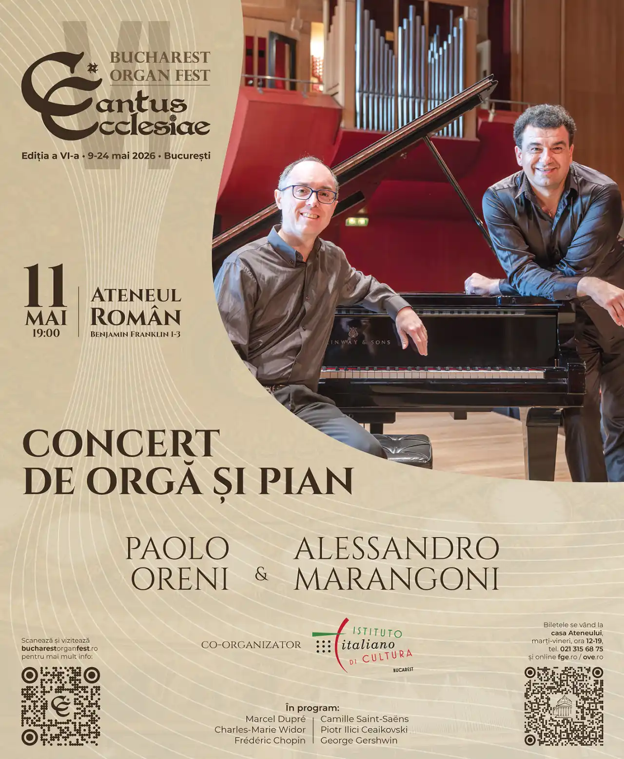 Bucharest Organ Fest Cantus Ecclesiae 2026
