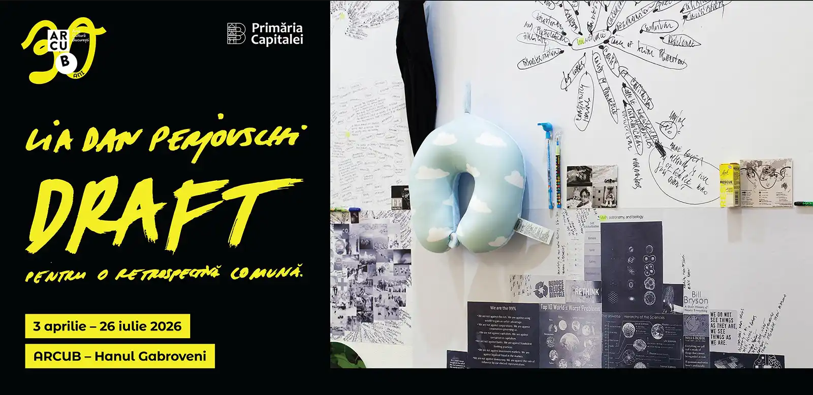 Arta contemporană în era algoritmilor: curatoarea Agnès Violeau în dialog cu Lia & Dan Perjovschi, pe 28 mai, la ARCUB