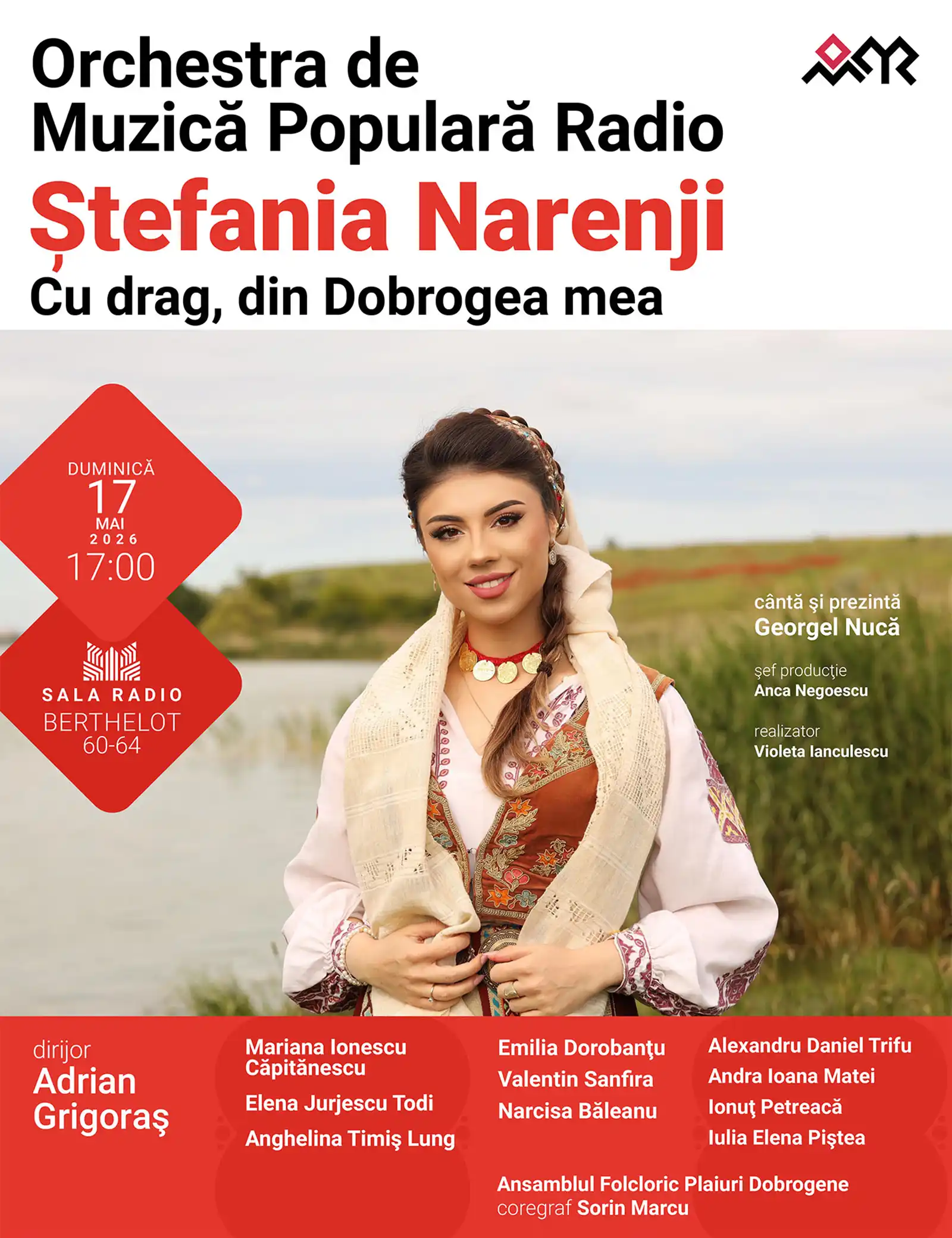 &bdquo;Cu drag, din Dobrogea mea&rdquo;: concert și lansare de album Ștefania Narenji