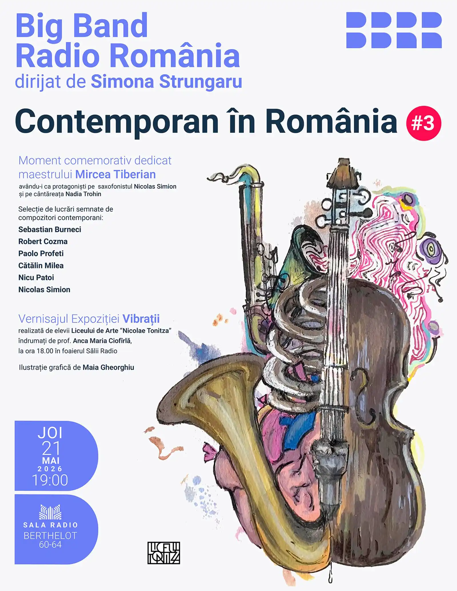 „Contemporan în România”: Big Band-ul Radio ne dă întâlnire cu jazz-ul autohton