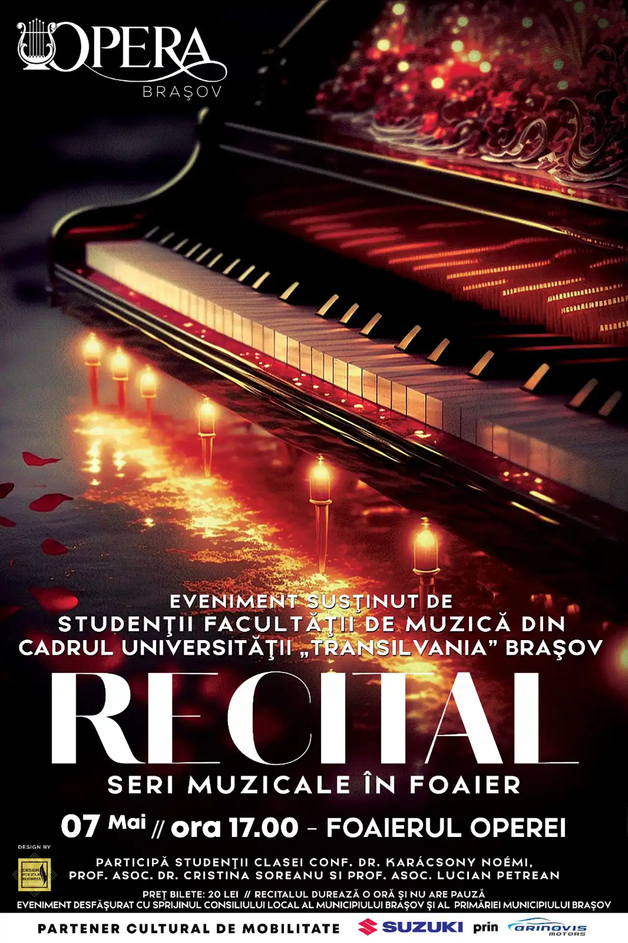 Opereta &bdquo;Silvia" și un recital de studenți, &icirc;n această săptăm&acirc;nă la Opera Brașov