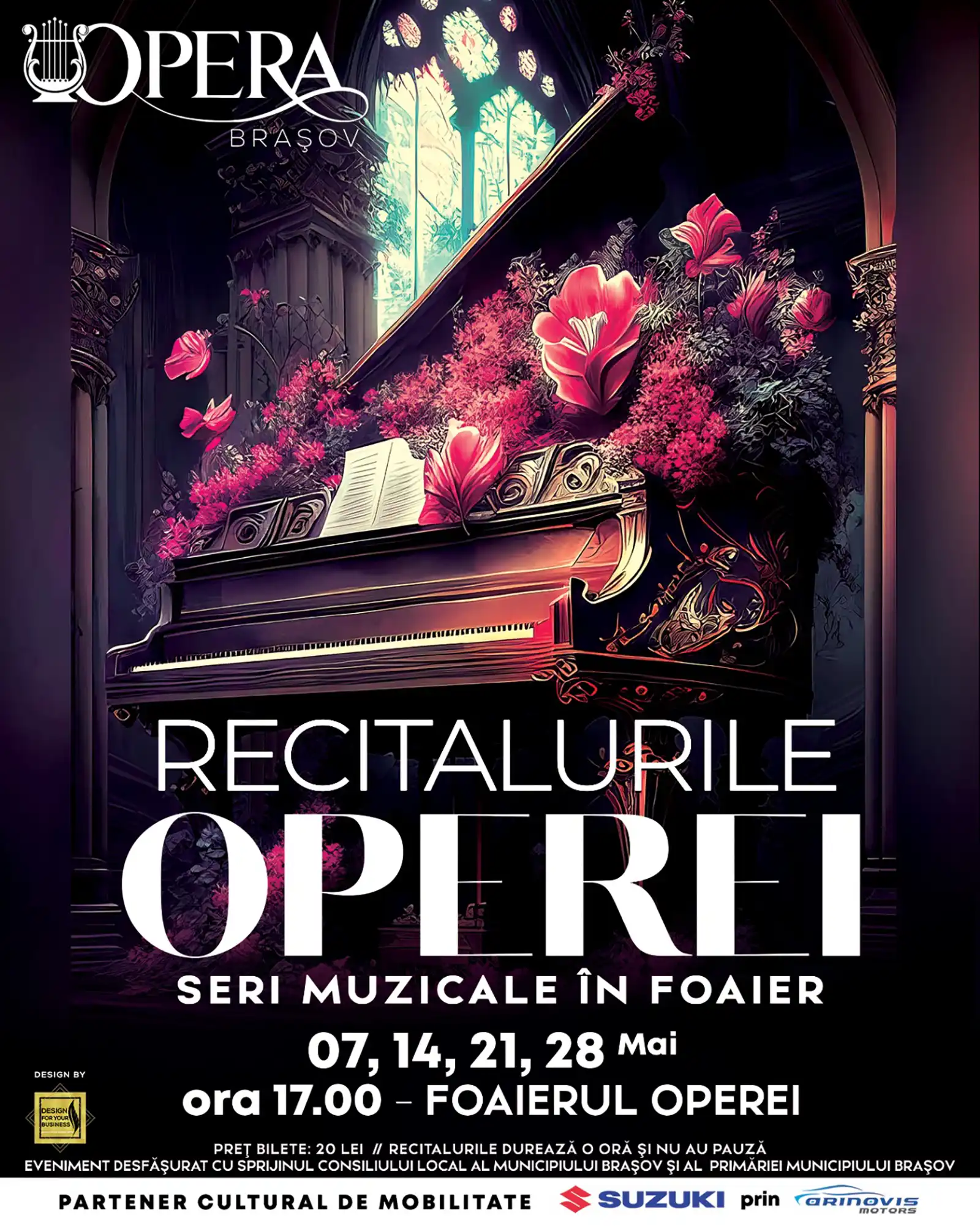 Recital &icirc;n foaier și &bdquo;Madama Butterfly" pe scena Operei Brașov, &icirc;n acest weekend