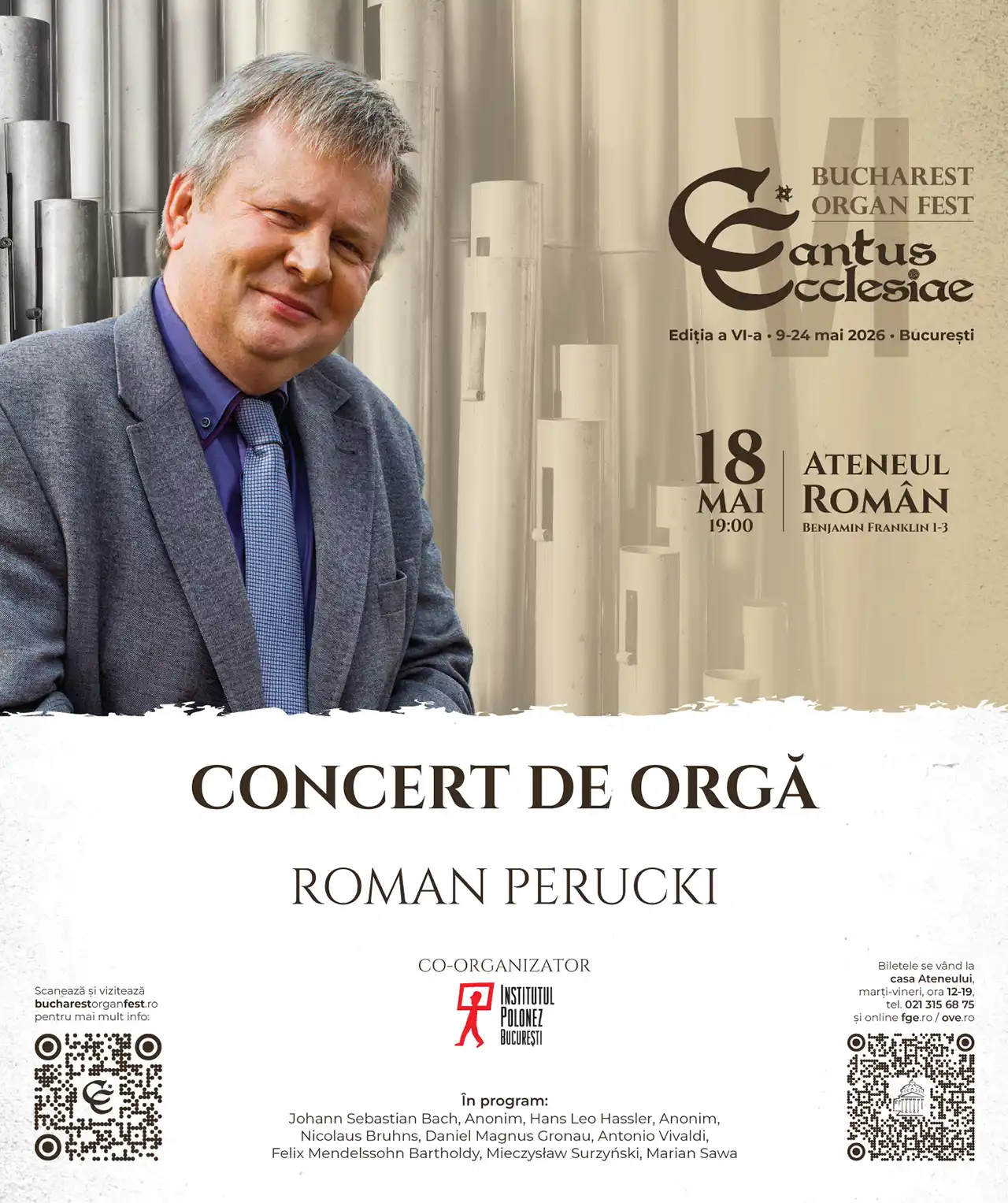 Bucharest Organ Fest Cantus Ecclesiae 2026