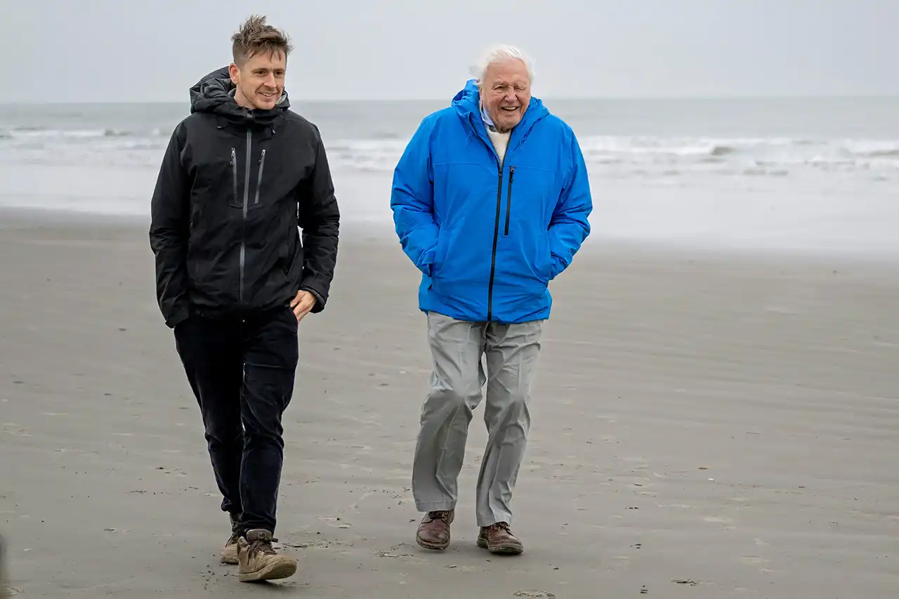 Poză Toby Nowlan & David Attenborough