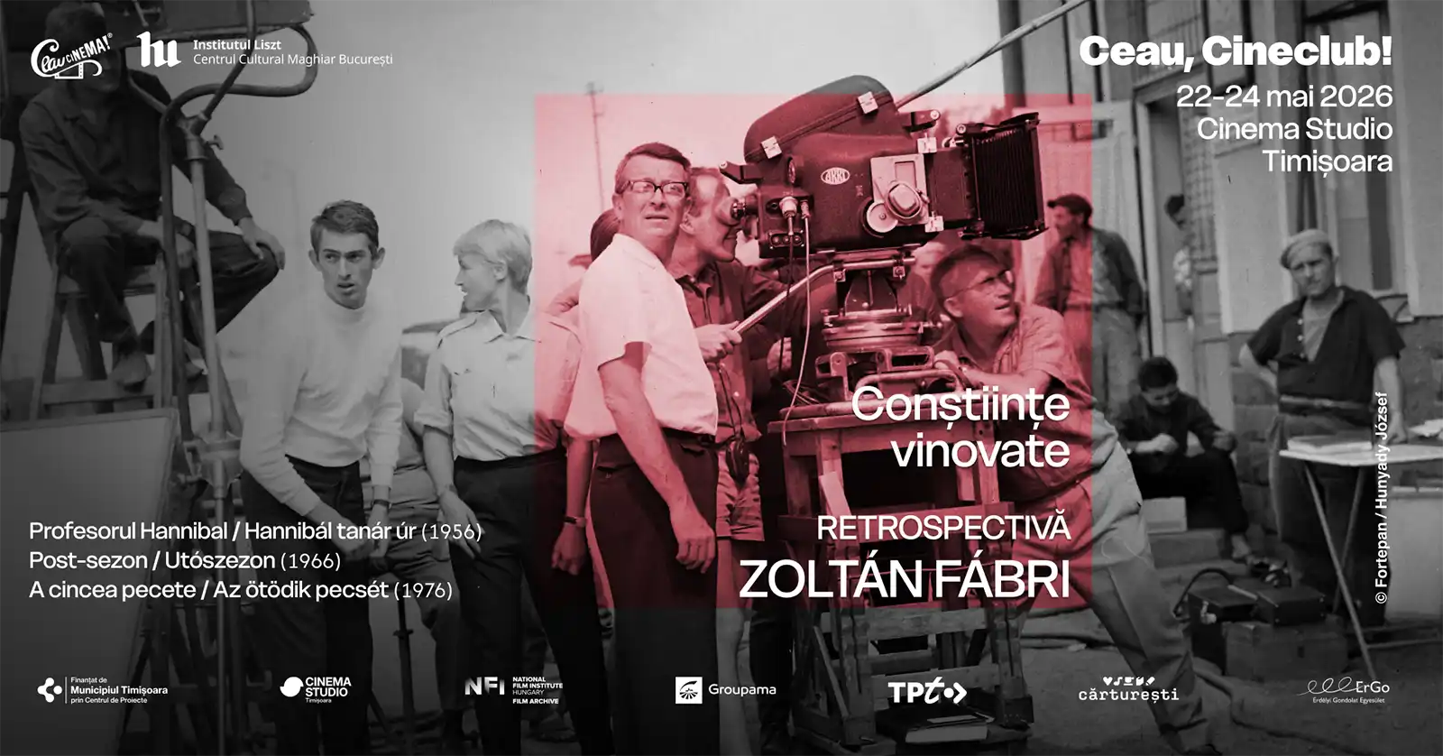 Marele regizor maghiar Zoltán Fábri, omagiat printr-o retrospectivă organizată de Ceau, Cinema! şi Institutul Liszt