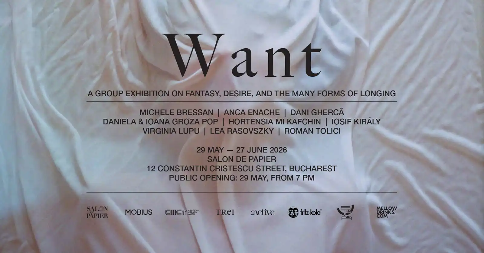 Salon de Papier prezintă WANT, o expoziție de grup despre dorință, intimitate și universul erotic feminin