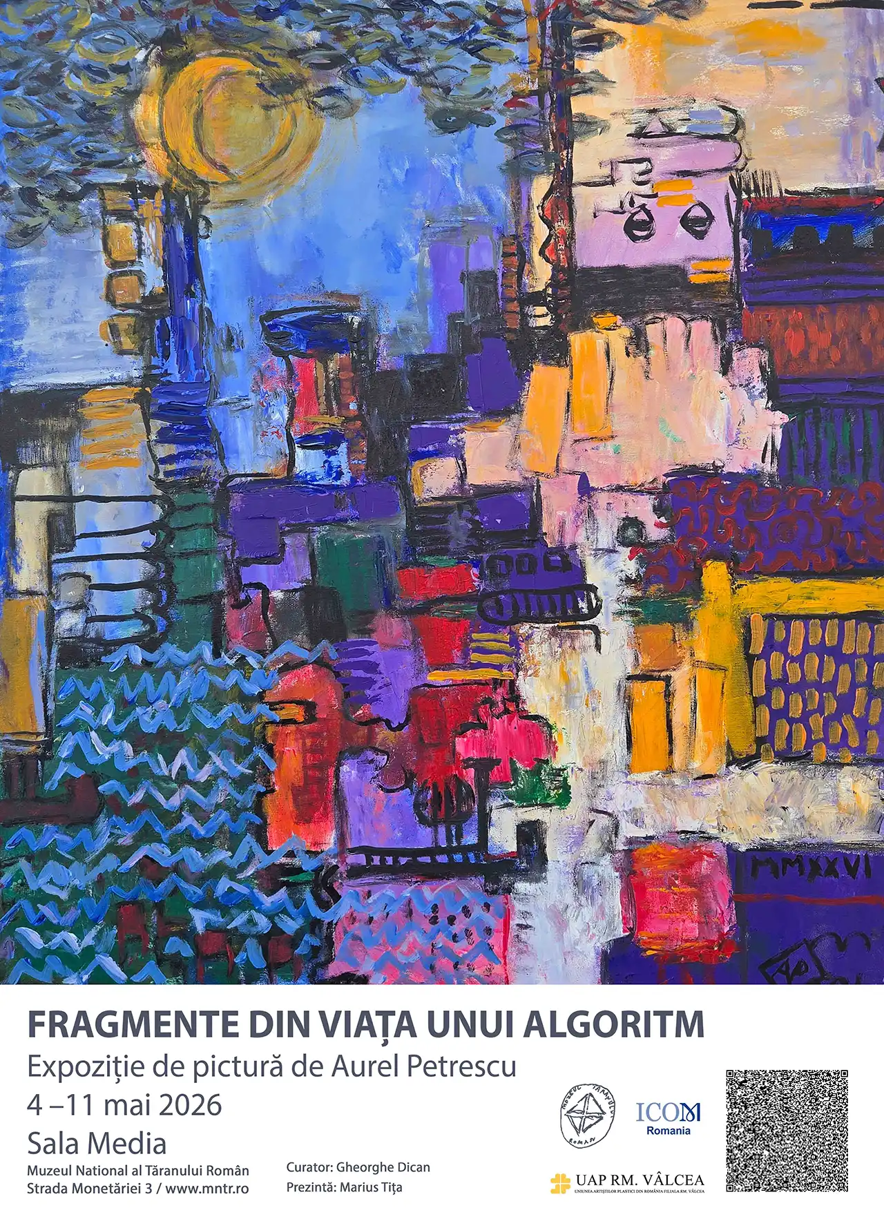 Fragmente din viața unui algoritm, expoziție de pictură de Aurel Petrescu