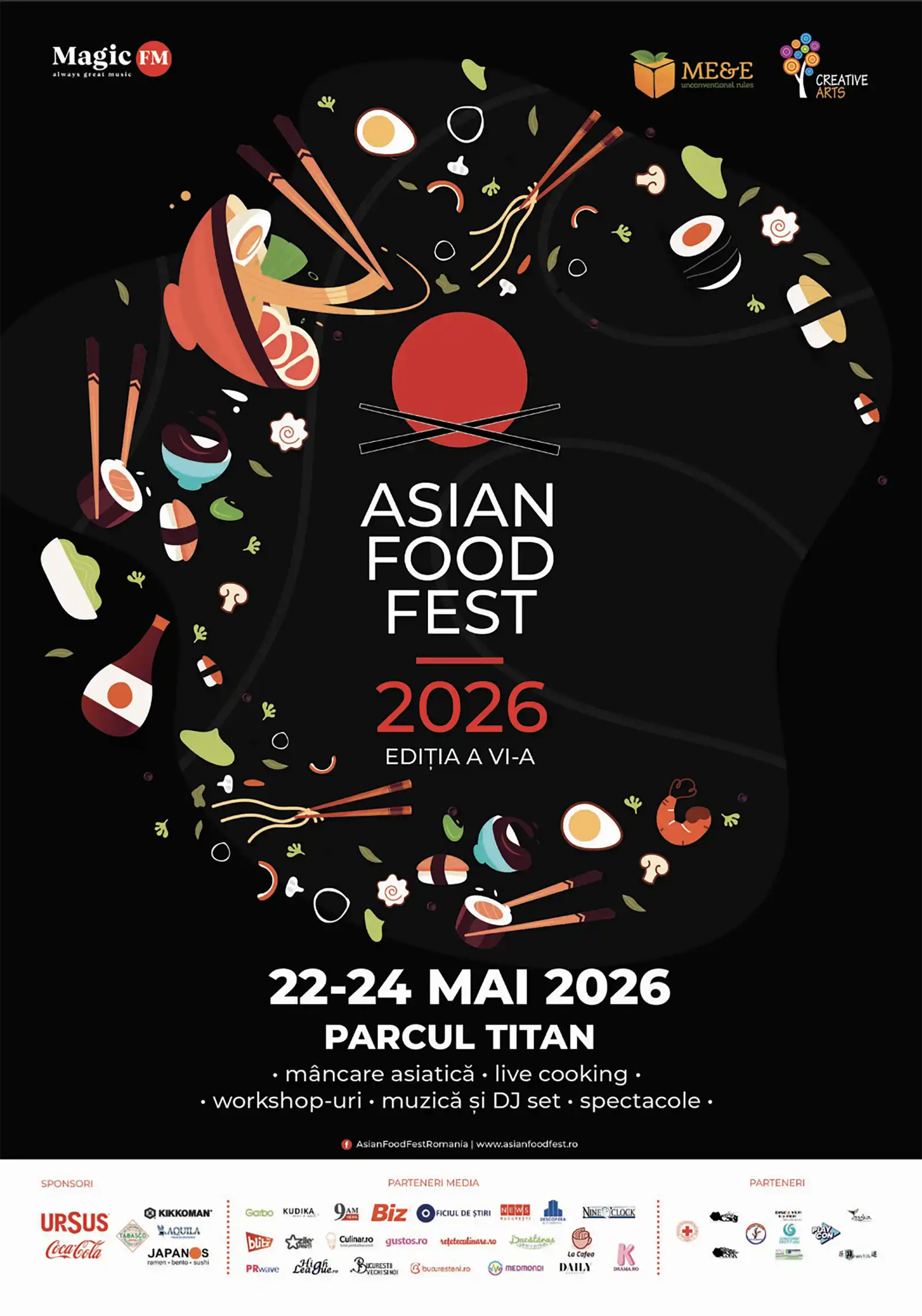 Asia Food Fest - Minivacanță culinară în Asia: de la colțunași chinezești la copane de înghețată