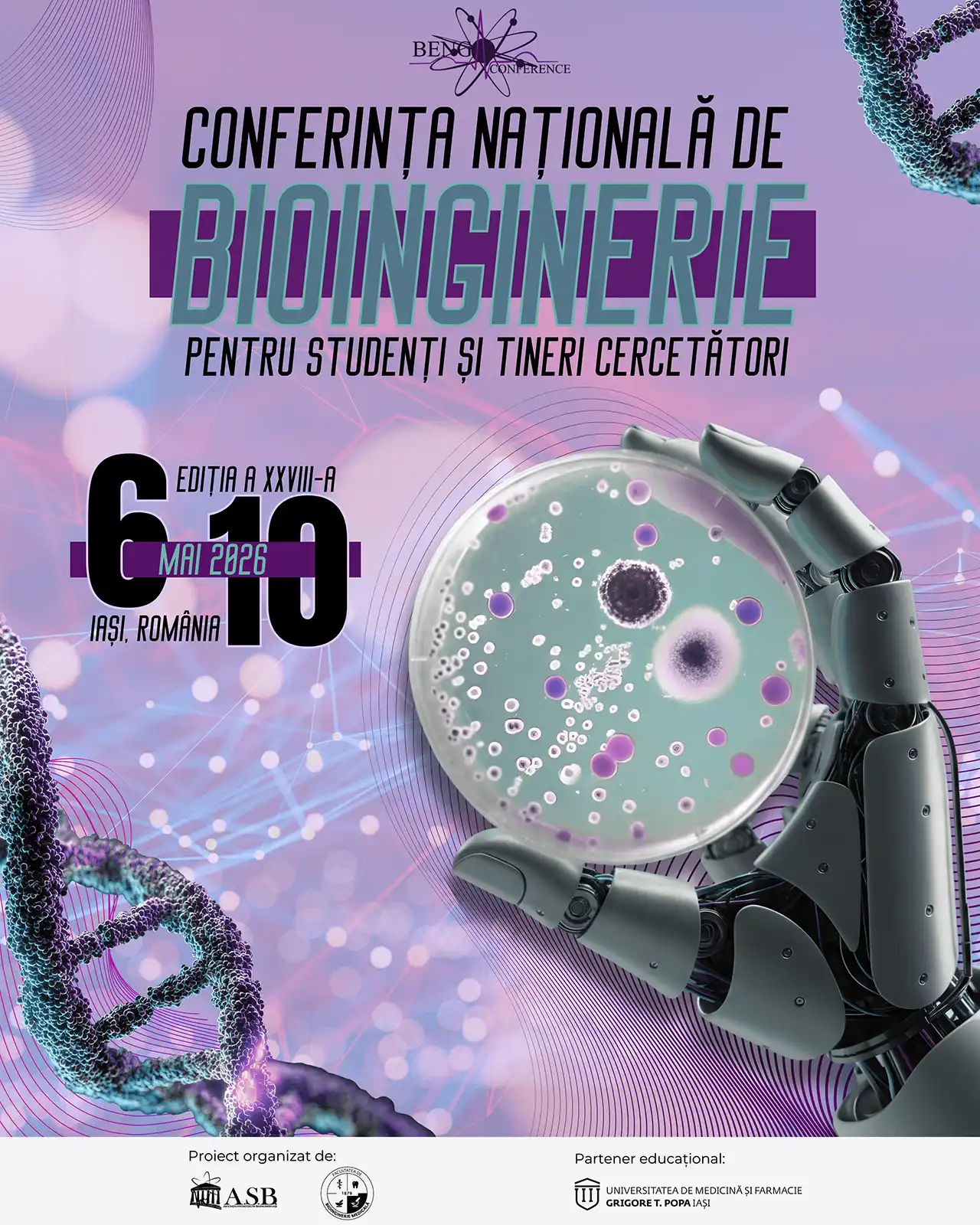 Conferința Națională de Bioinginerie pentru Studenți și Tineri Cercetători - ediția a XXVIII - a &nbsp; -&nbsp;