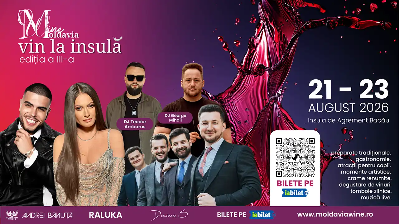 Festivalul de vinuri - Vin la Insulă 2026 @ Insula de Agrement, Bacău