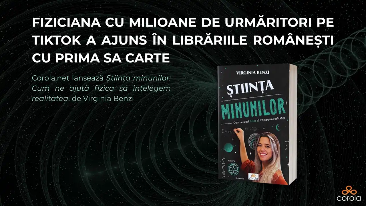 Fiziciana cu milioane de urmăritori pe TikTok a ajuns în librăriile românești cu prima sa carte