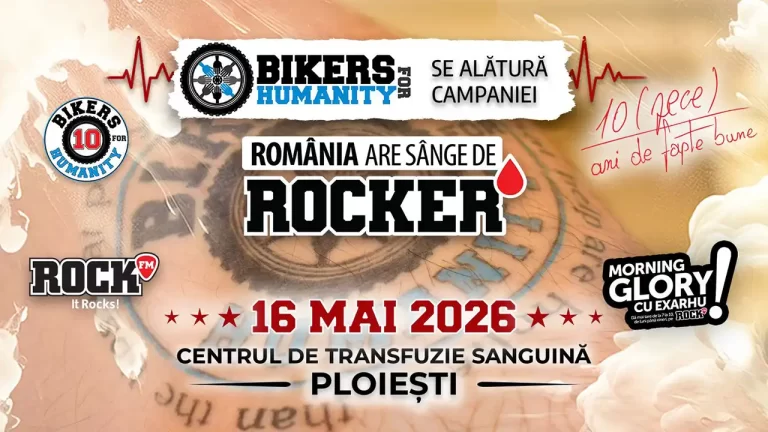Bikers For Humanity vă invită la acțiunea anuală de donare de sânge!