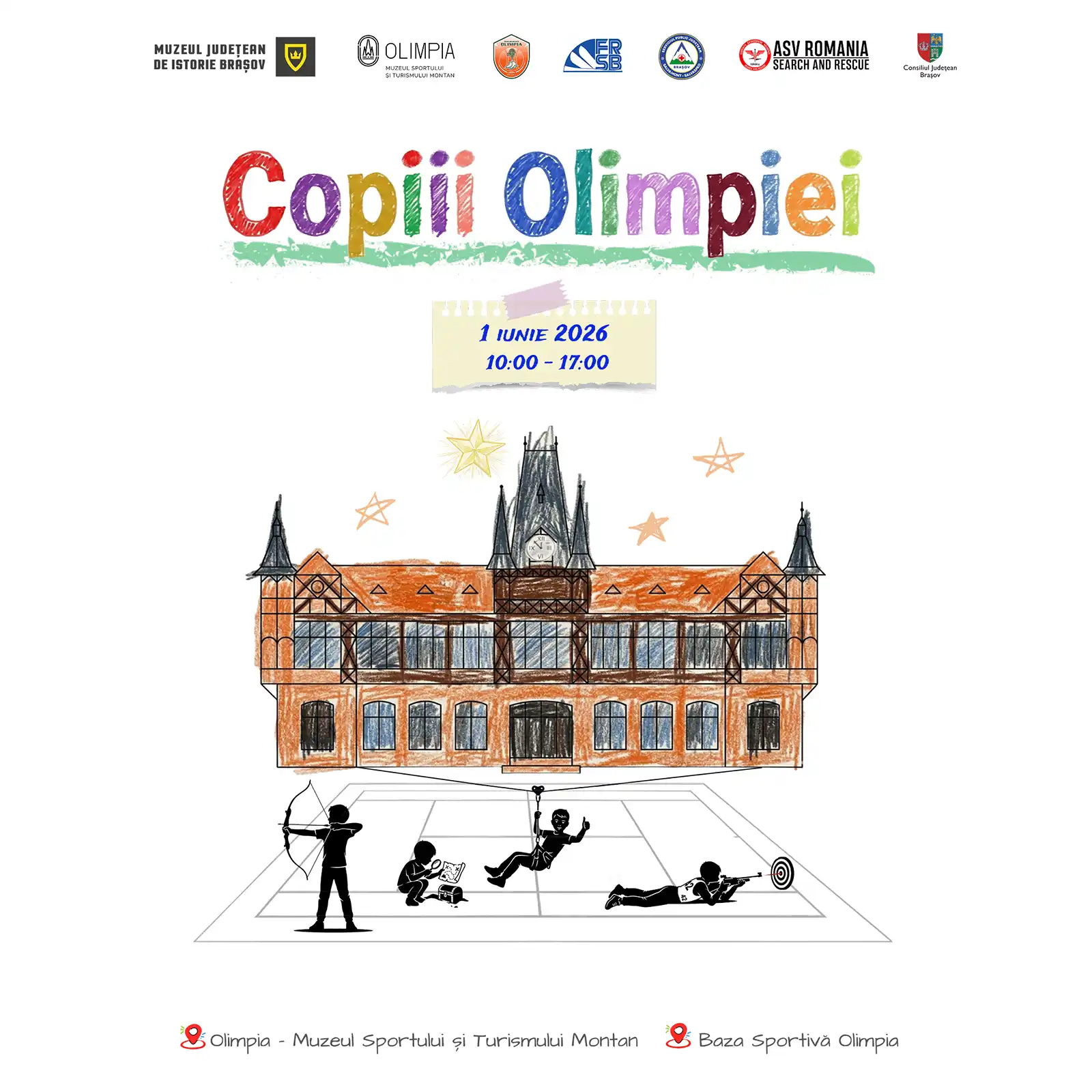 „Copiii Olimpiei" – o zi de aventură și sport pentru cei mici, la Brașov