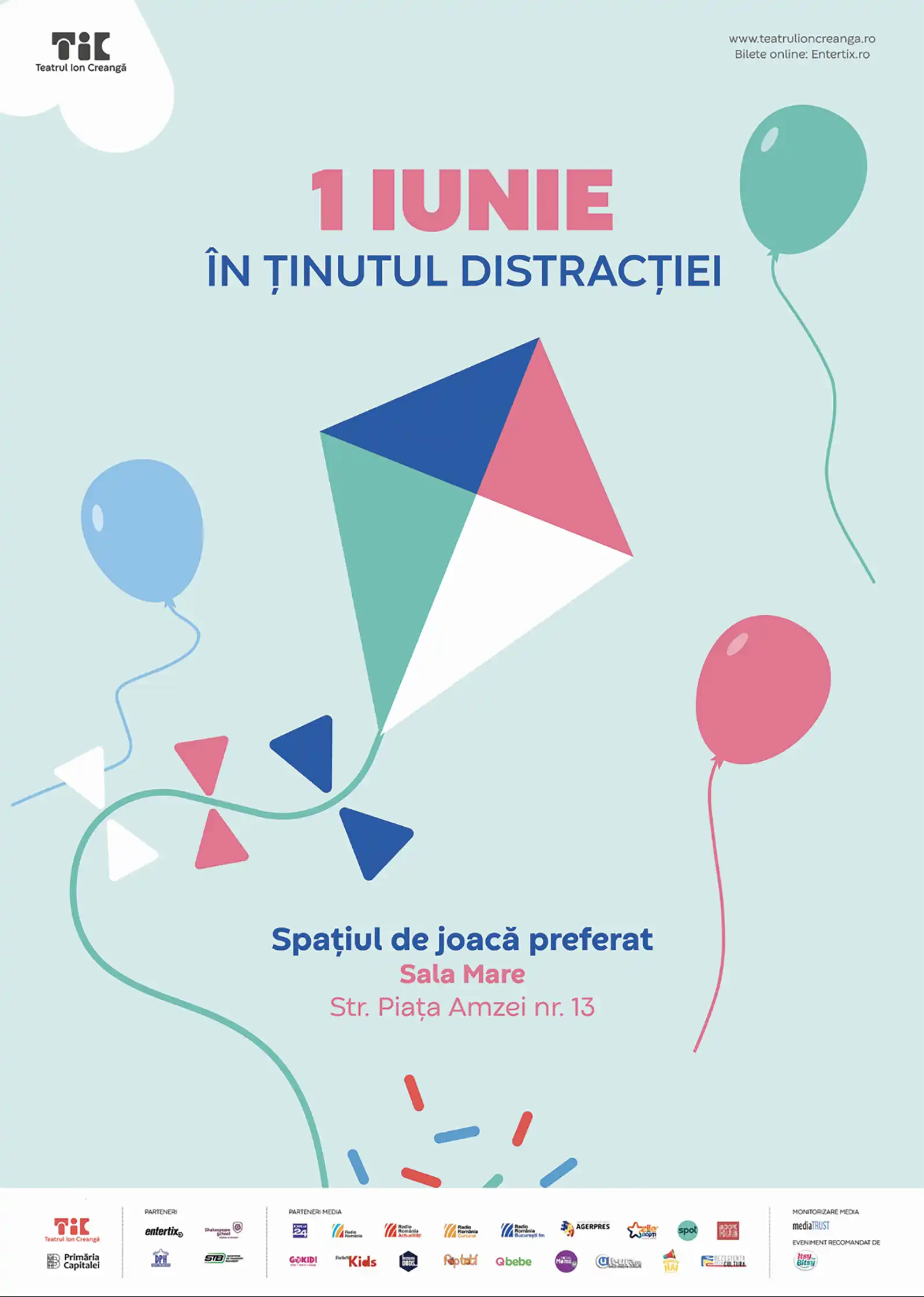 „1 IUNIE în Ținutul Distracției” scrie un nou capitol la Teatrul Ion Creangă
