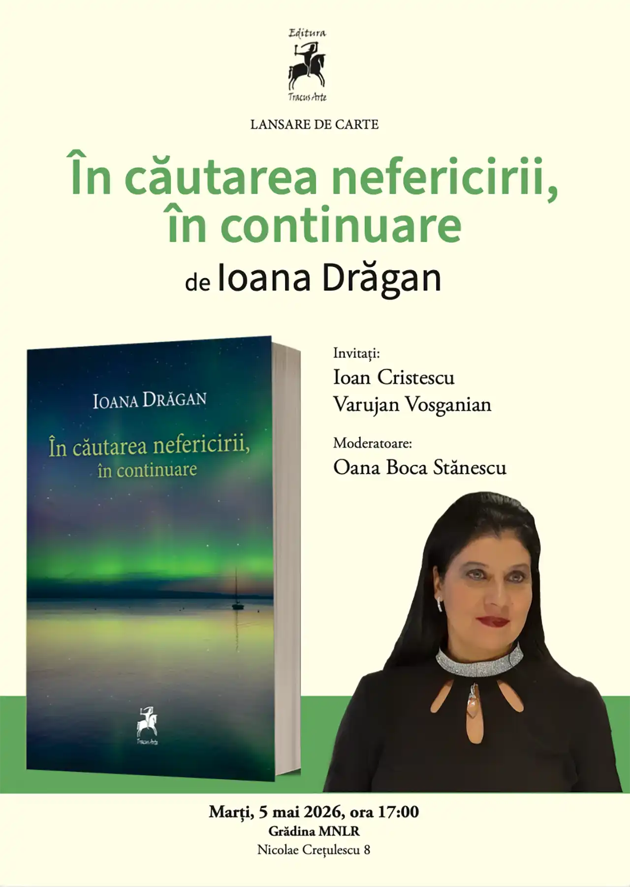 Lansare | &Icirc;ntre două lumi și o singură poveste: scriitoarea Ioana Drăgan revine cu &bdquo;&Icirc;n căutarea nefericirii, &icirc;n continuare&rdquo;
