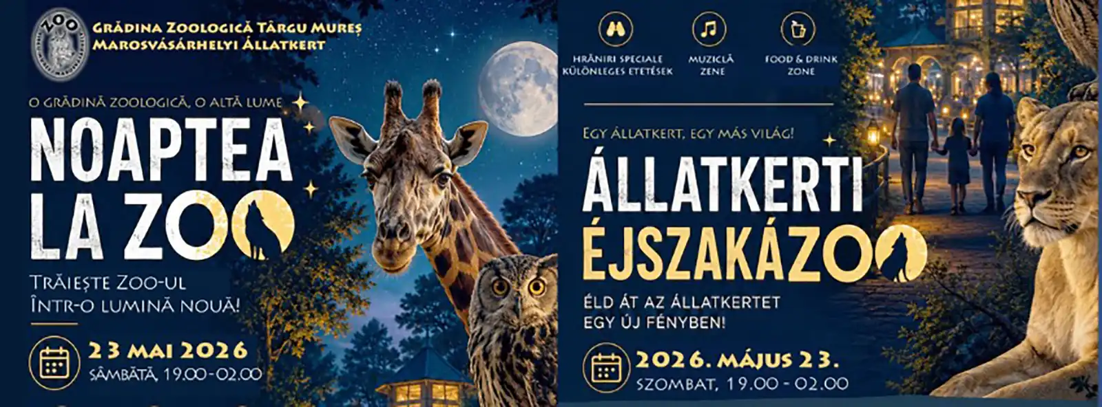 Noaptea Muzeelor 2026 vine la Grădina Zoologică Târgu Mureș