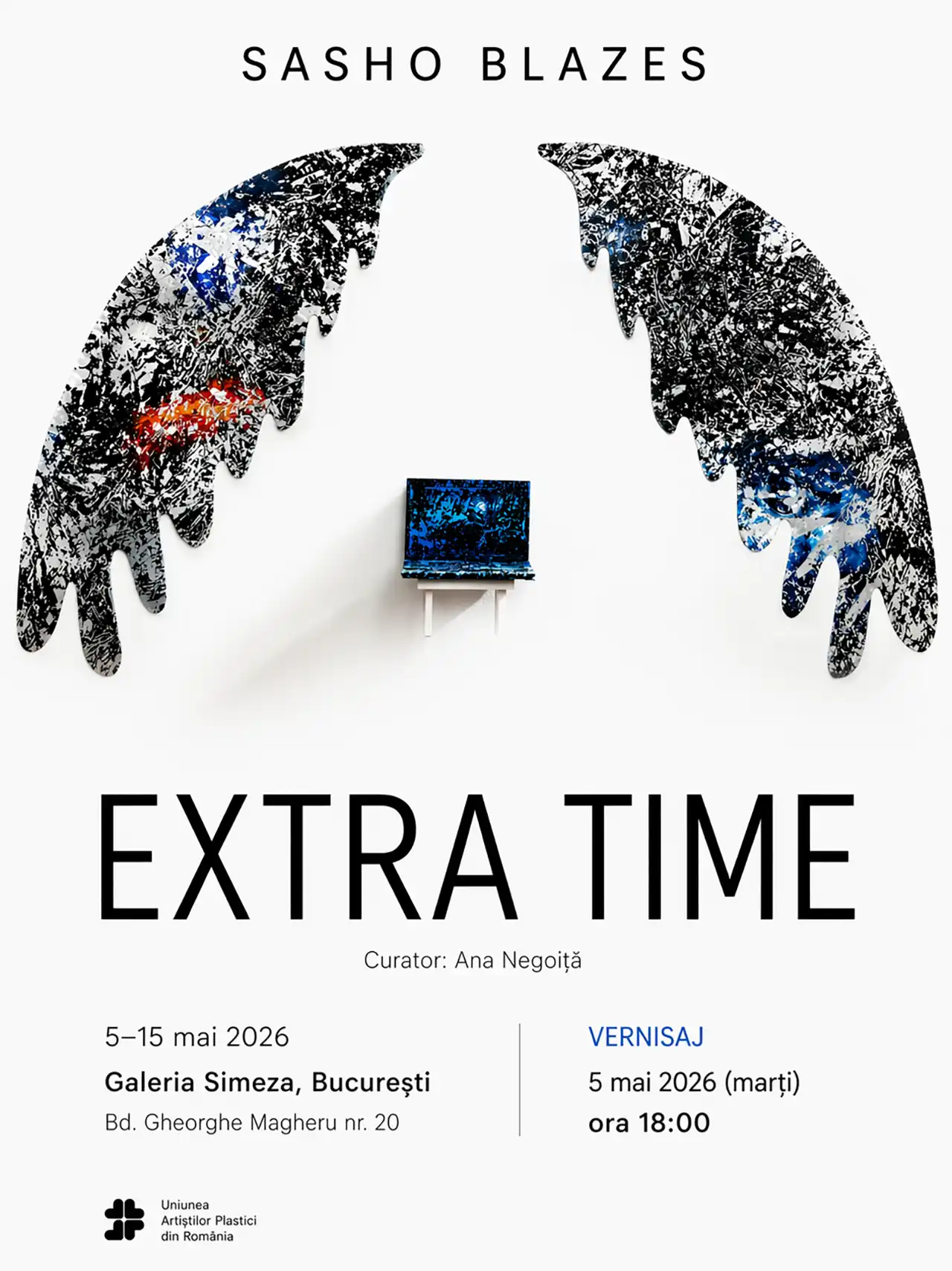 Expoziția &bdquo;Extra Time" de Sasho Blazes la Galeria Simeza din București | 5&ndash;15 mai 2026