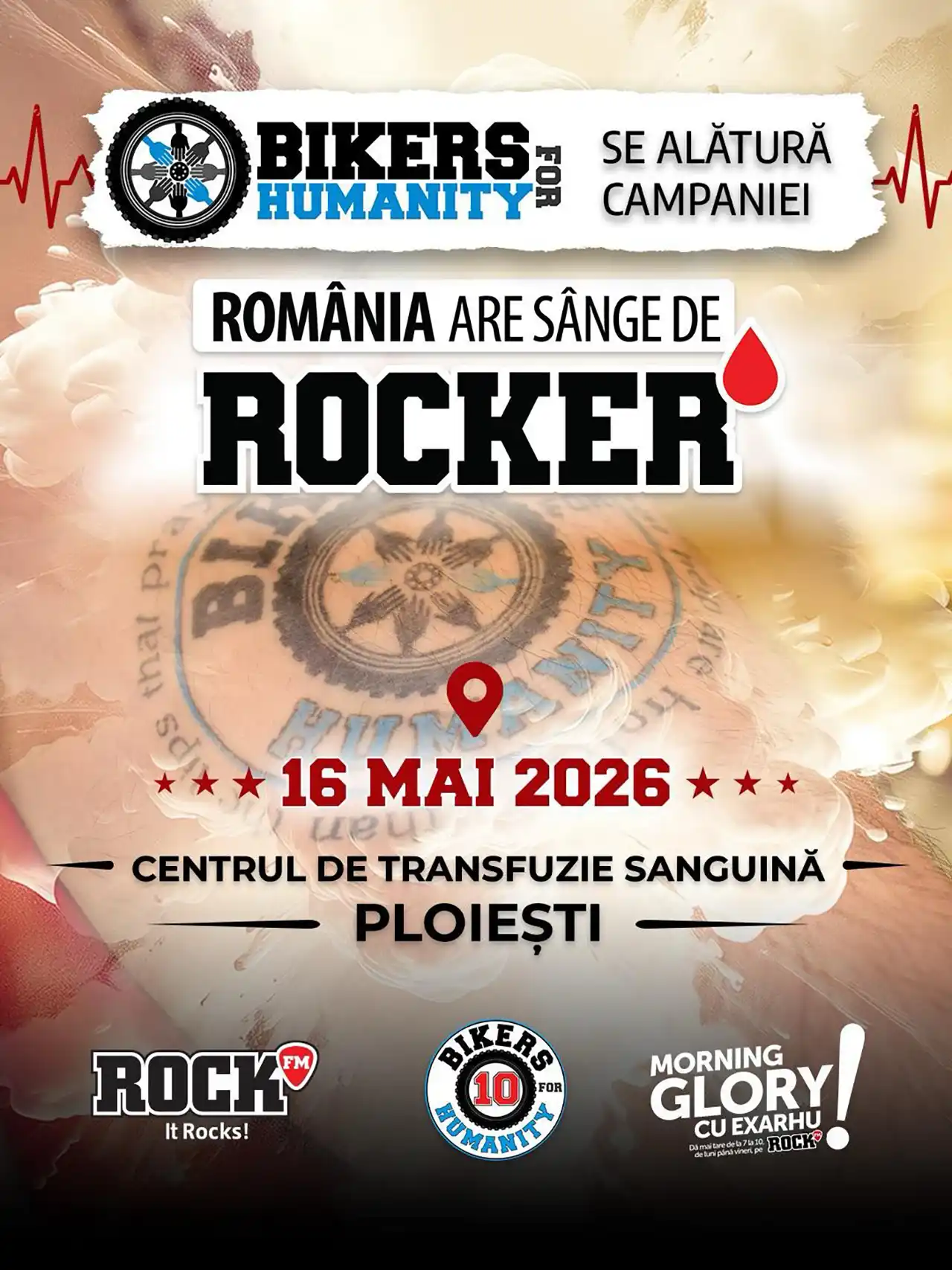 Bikers For Humanity vă invită la acțiunea anuală de donare de sânge!