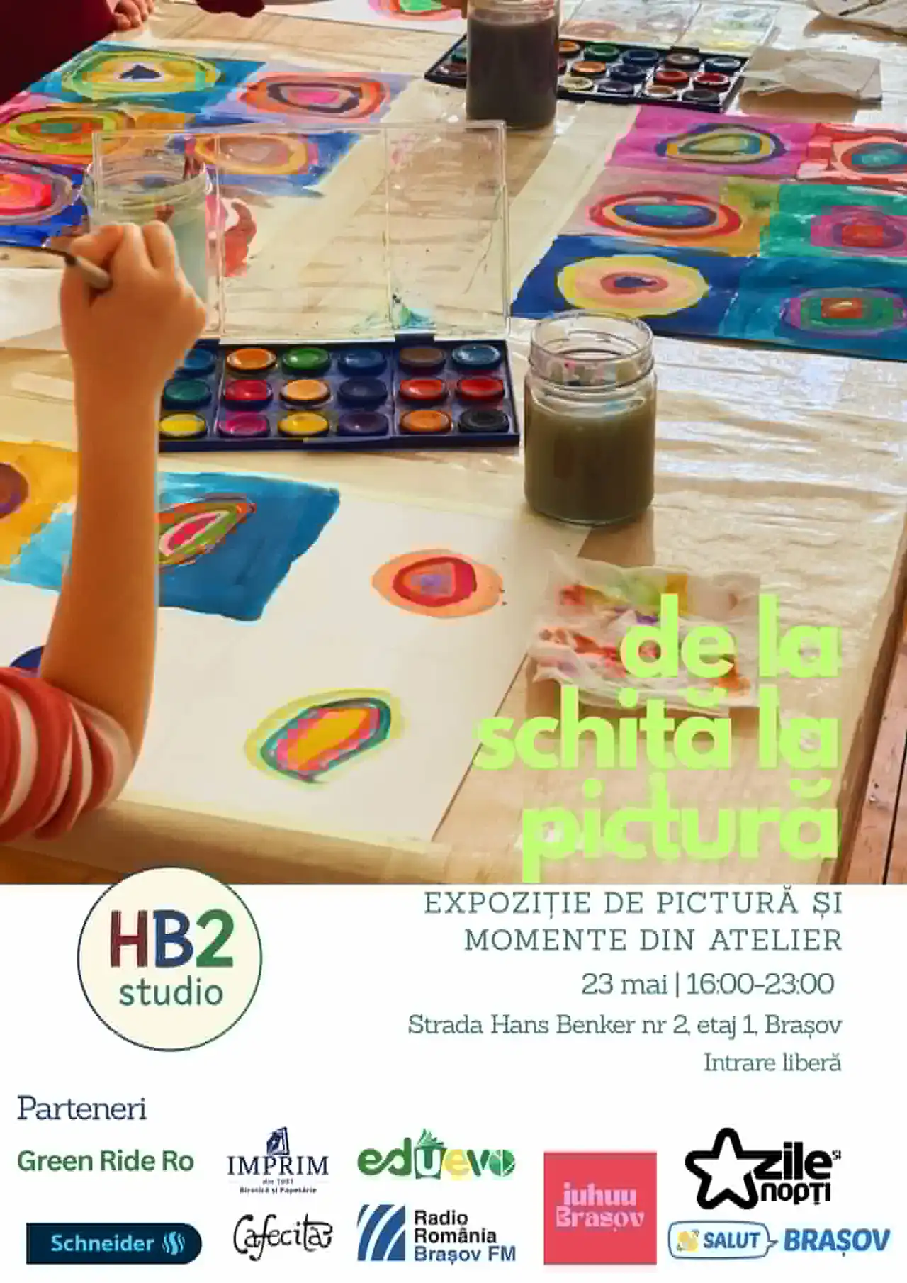 Noaptea muzeelor - de la schiță la pictură @ HB2 Studio