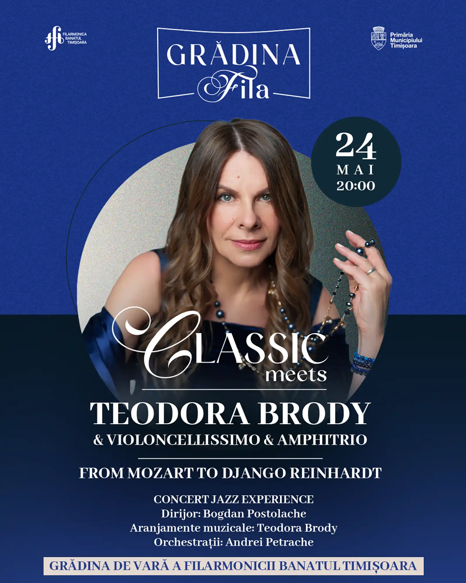 Classic meets Teodora Brody | Concert de jazz simfonic în Grădina Fila